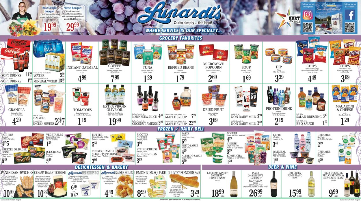 Lunardi's Weekly Ad Circular - valid 01/09-01/16/2024 (Page 2)