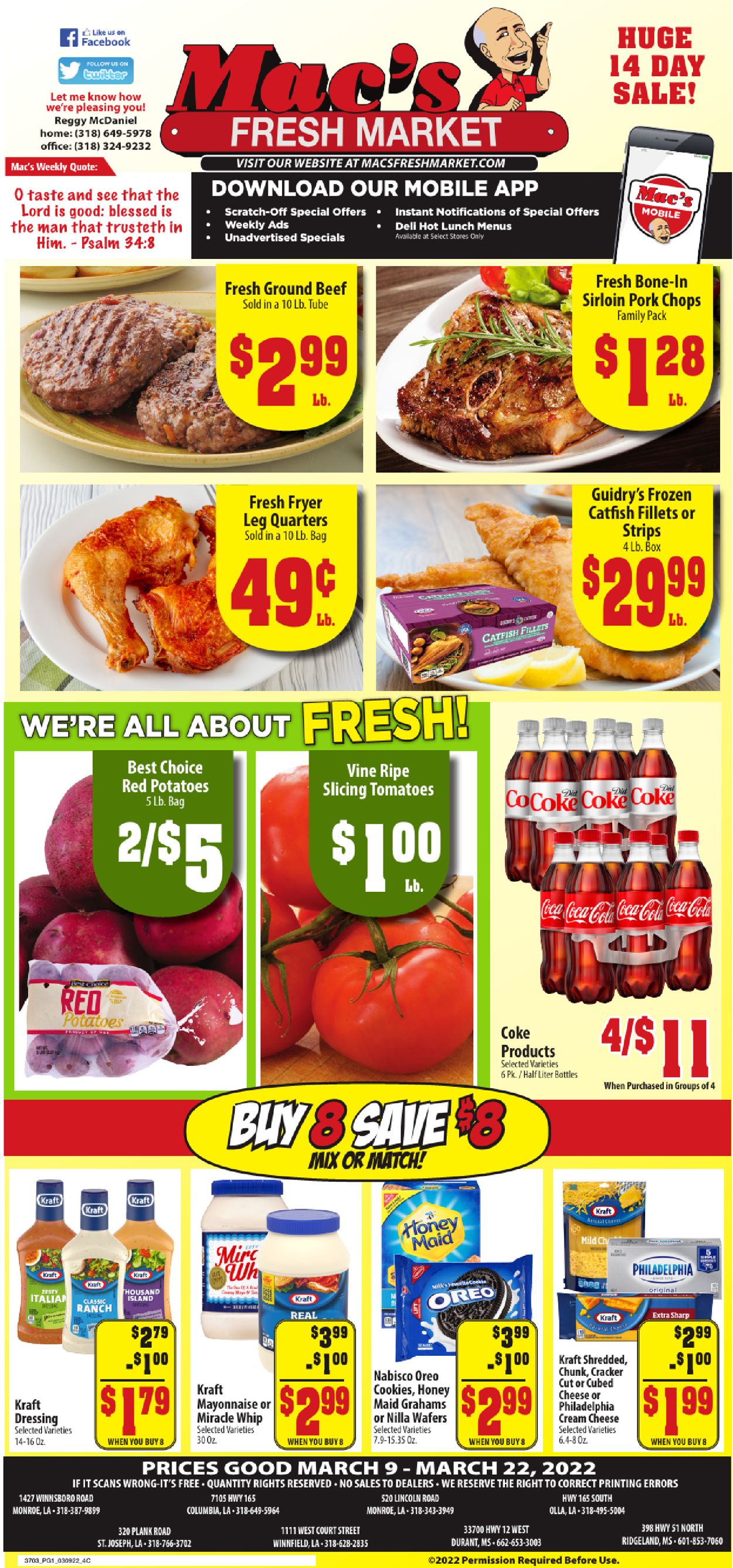 Mac's Freshmarket Weekly Ad Circular - valid 03/09-03/22/2022