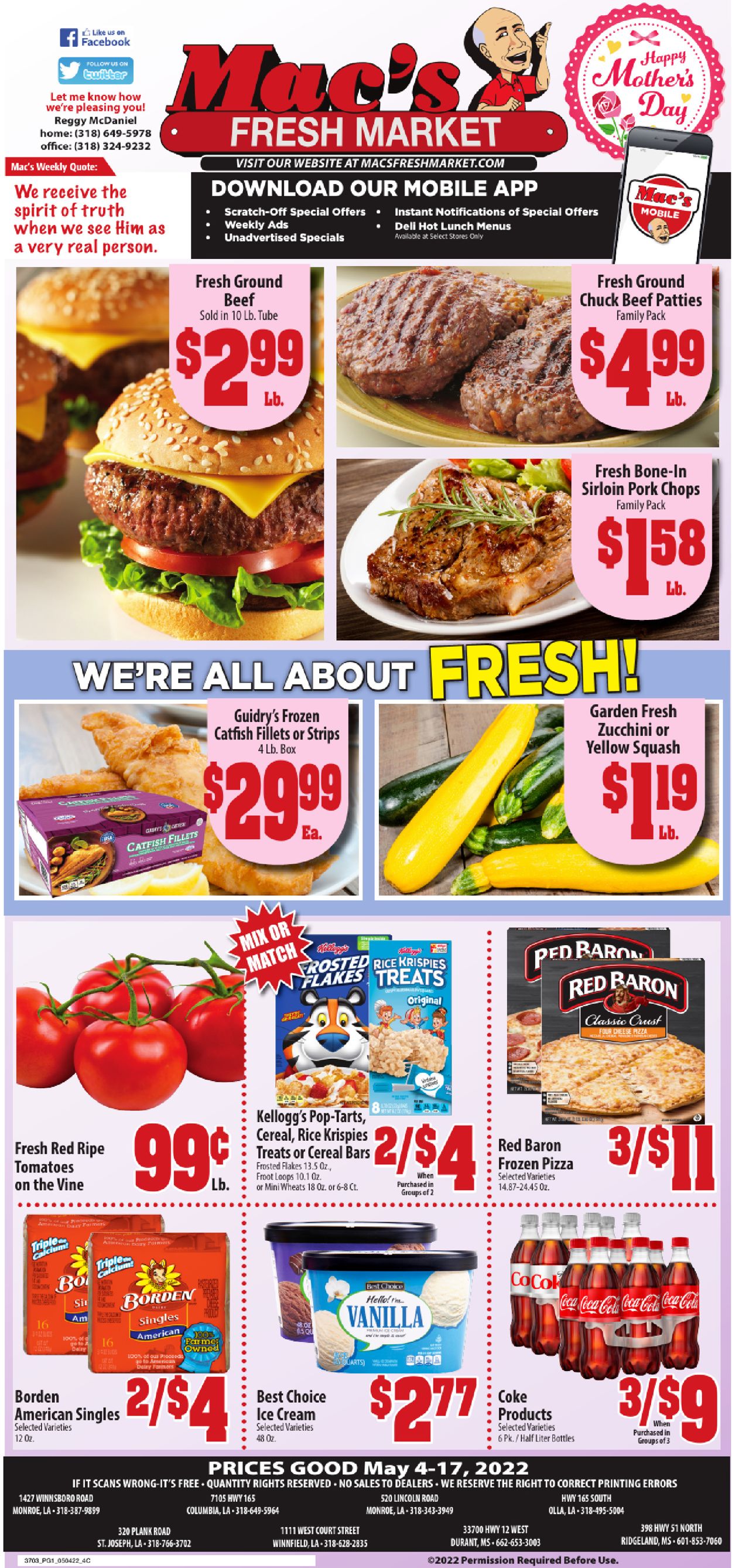 Mac's Freshmarket Weekly Ad Circular - valid 05/04-05/17/2022