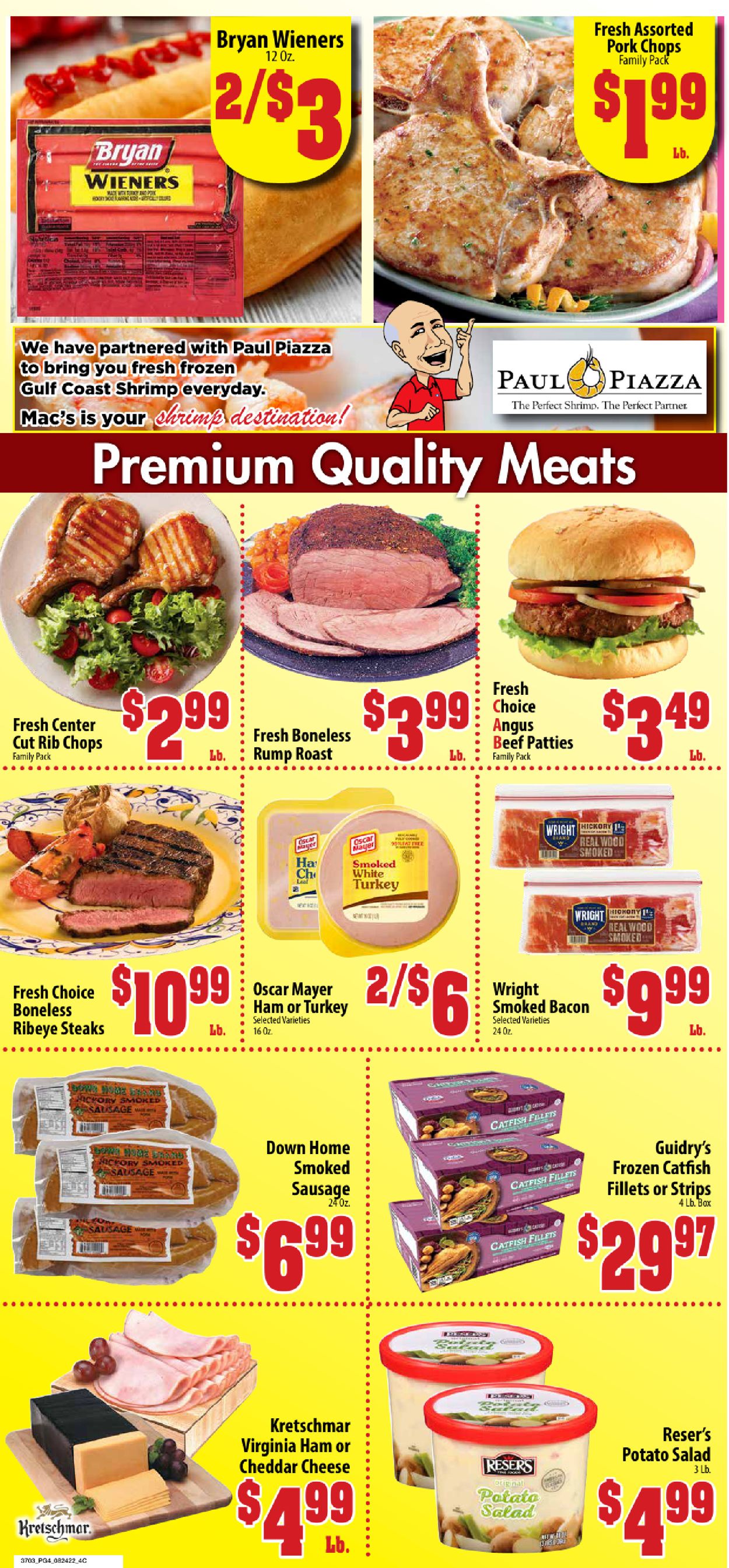 Mac's Freshmarket Weekly Ad Circular - valid 08/24-09/06/2022 (Page 4)