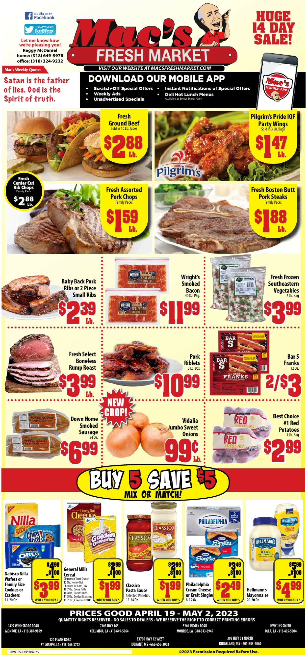 Mac's Freshmarket Weekly Ad Circular - valid 04/19-04/26/2023