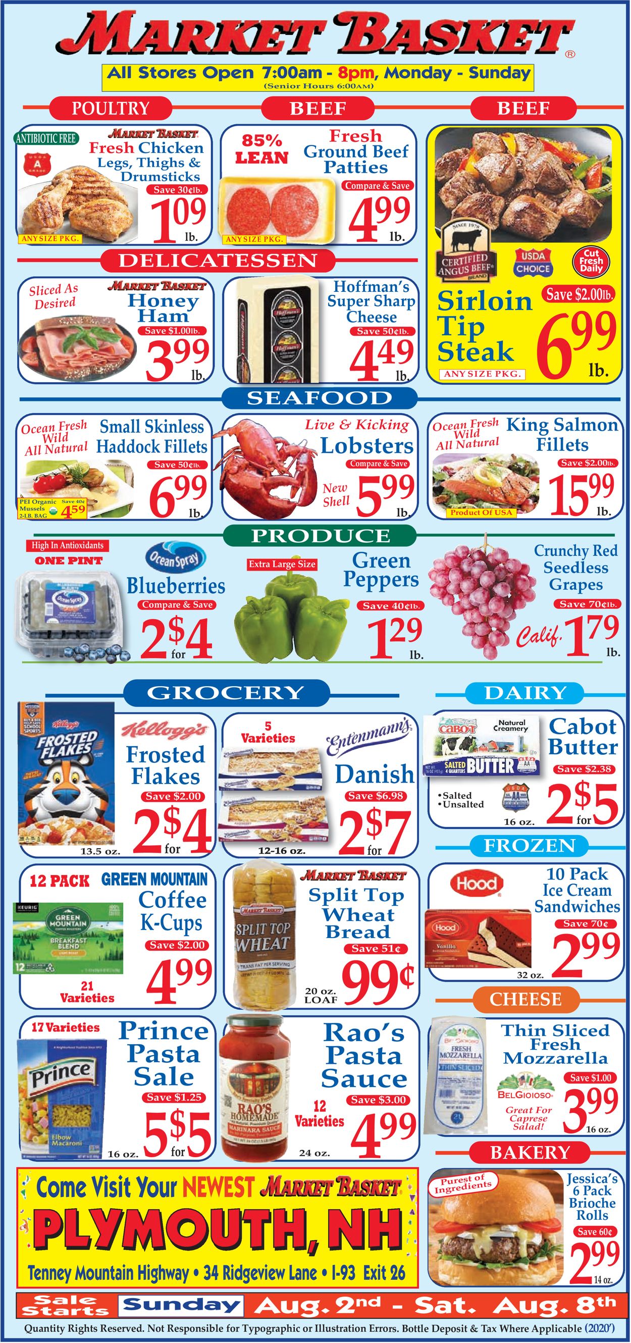 Market Basket Weekly Ad Circular - valid 08/02-08/08/2020