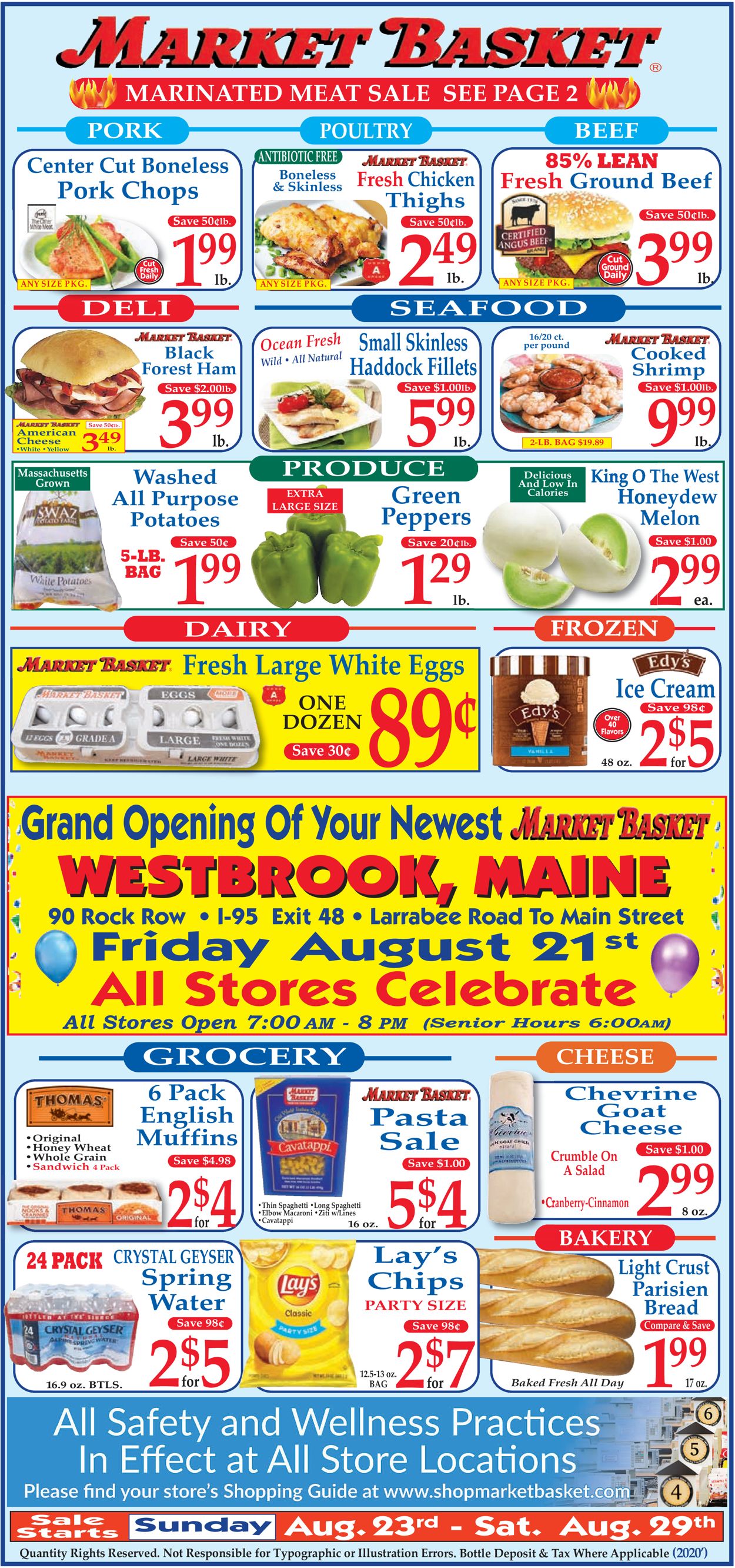 Market Basket Weekly Ad Circular - valid 08/23-08/29/2020