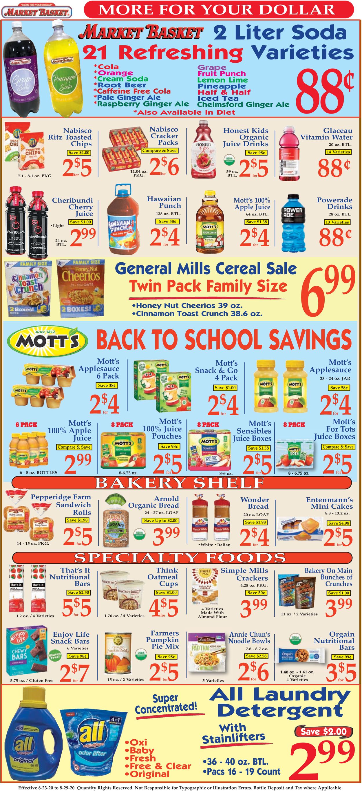 Market Basket Weekly Ad Circular - valid 08/23-08/29/2020 (Page 8)