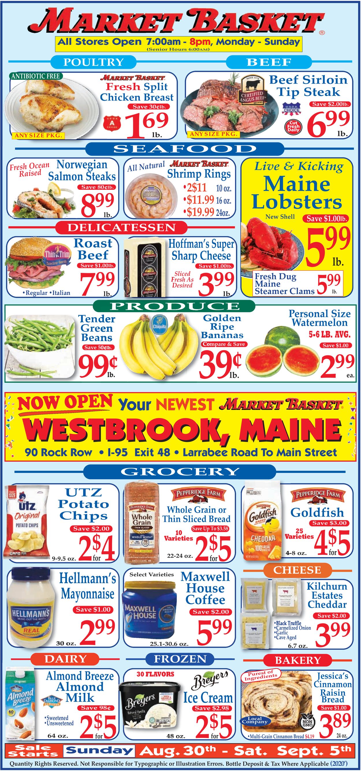 Market Basket Weekly Ad Circular - valid 08/30-09/05/2020
