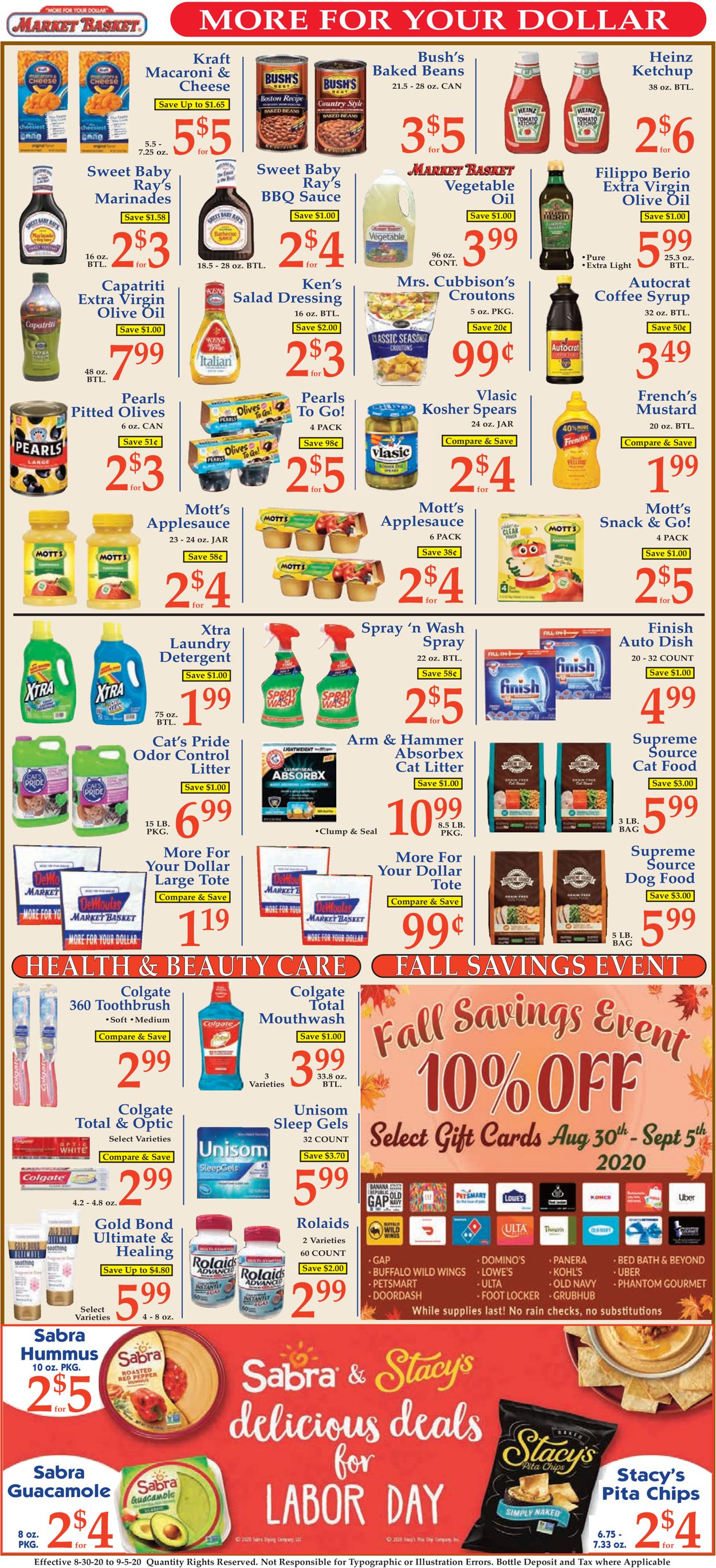 Market Basket Weekly Ad Circular - valid 08/30-09/05/2020 (Page 9)