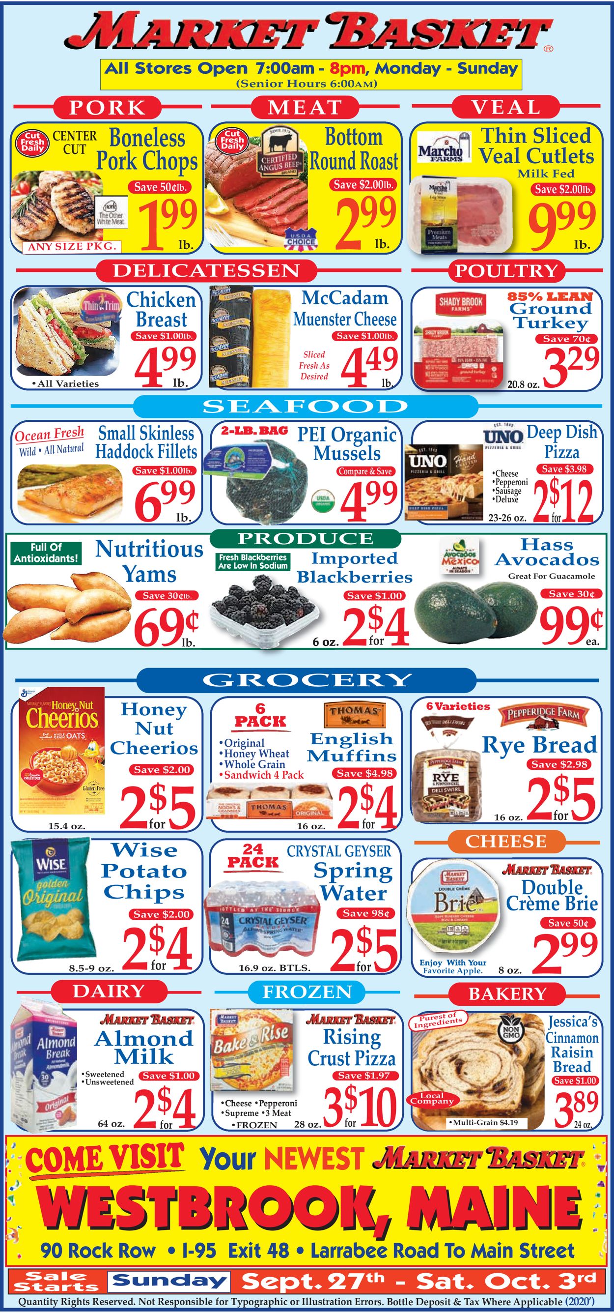 Market Basket Weekly Ad Circular - valid 09/27-10/03/2020