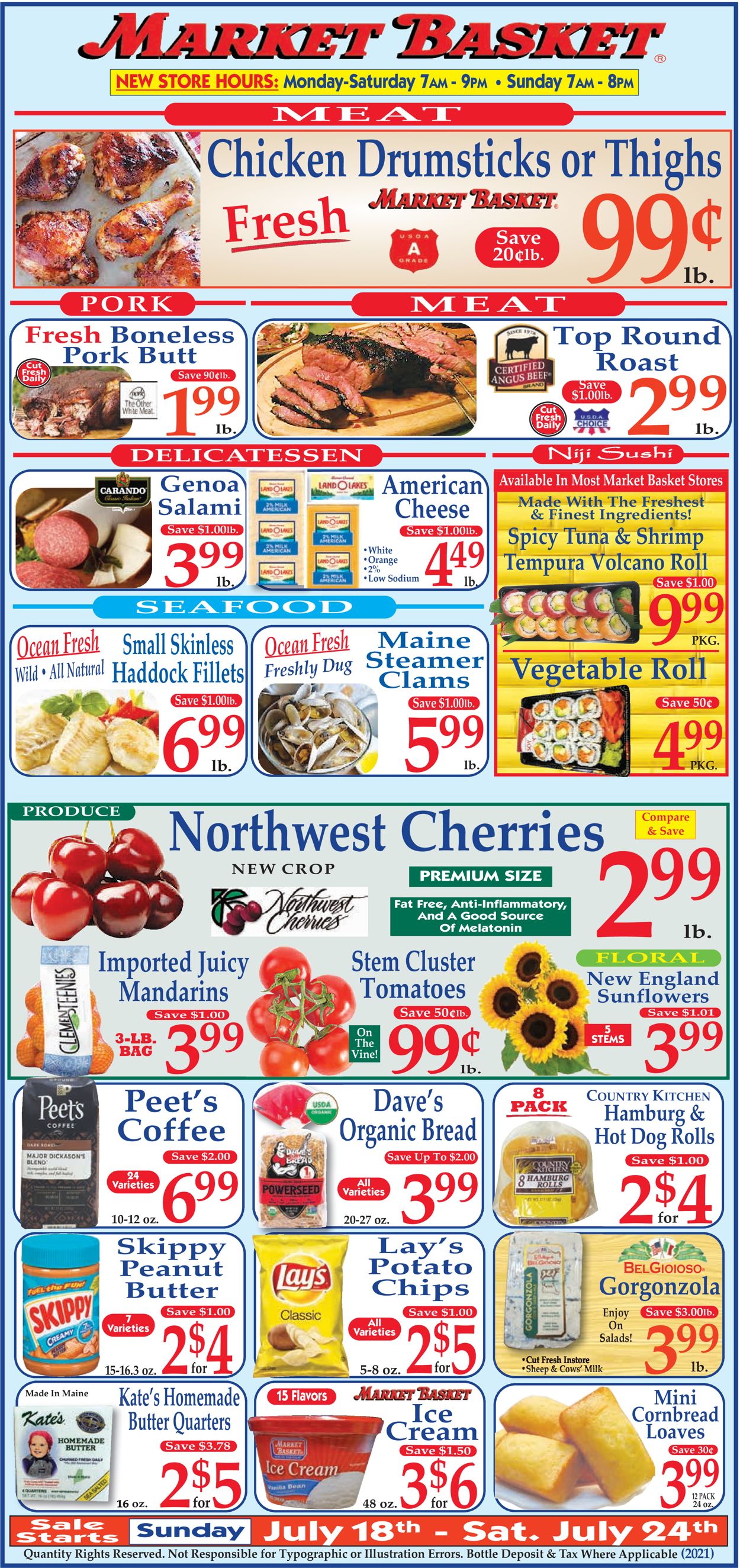 Market Basket Weekly Ad Circular - valid 07/18-07/24/2021