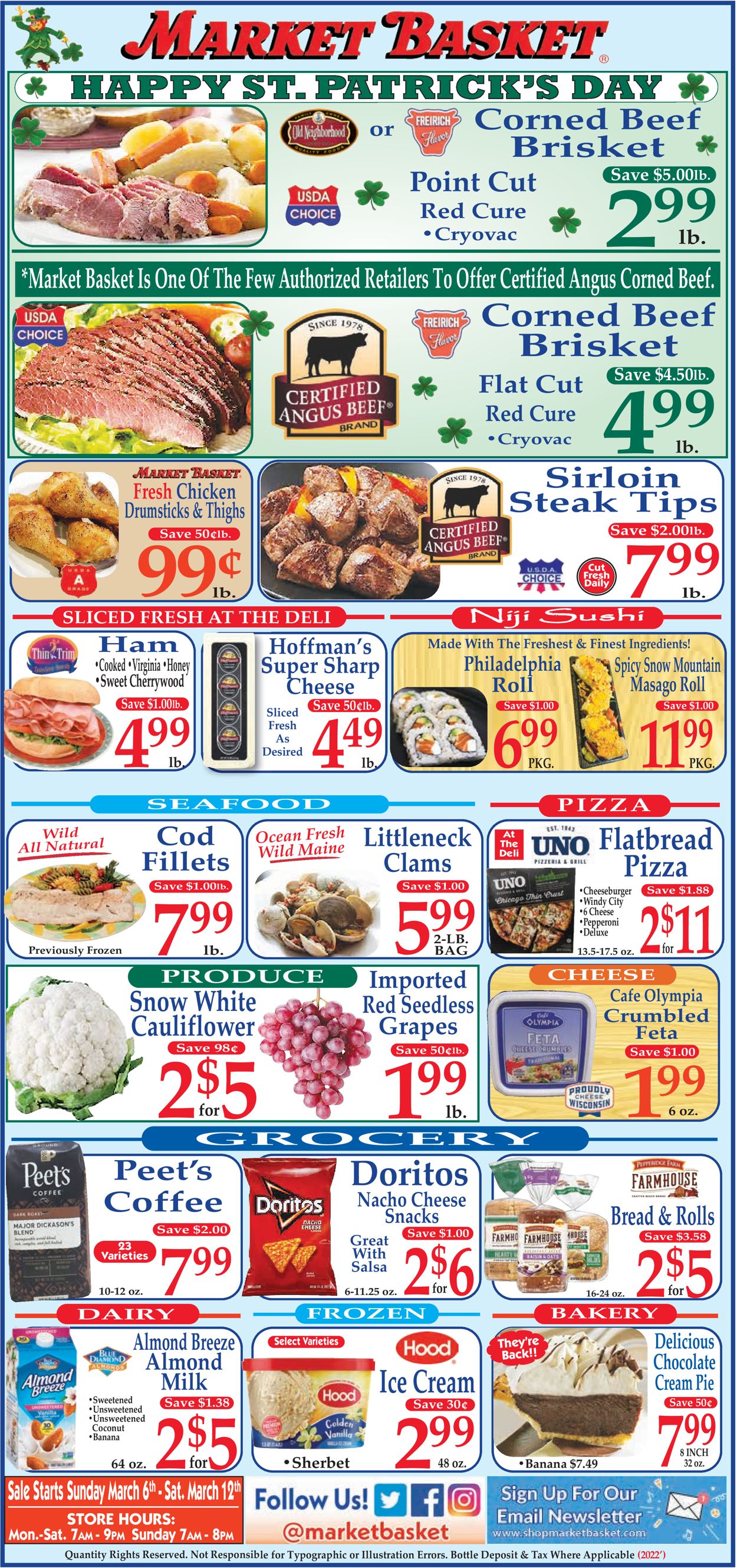 Market Basket Weekly Ad Circular - valid 03/06-03/12/2022