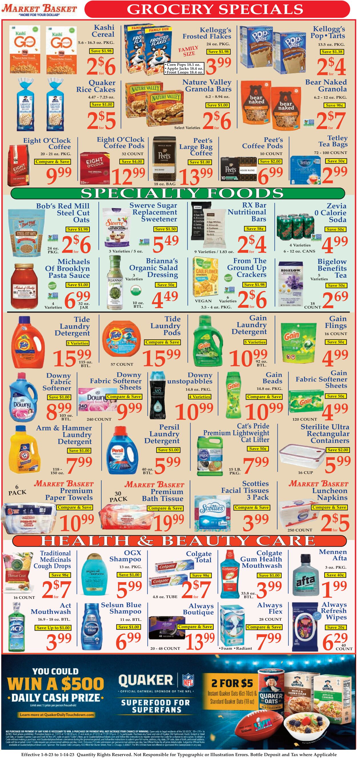 Market Basket Weekly Ad Circular - valid 01/08-01/14/2023 (Page 7)