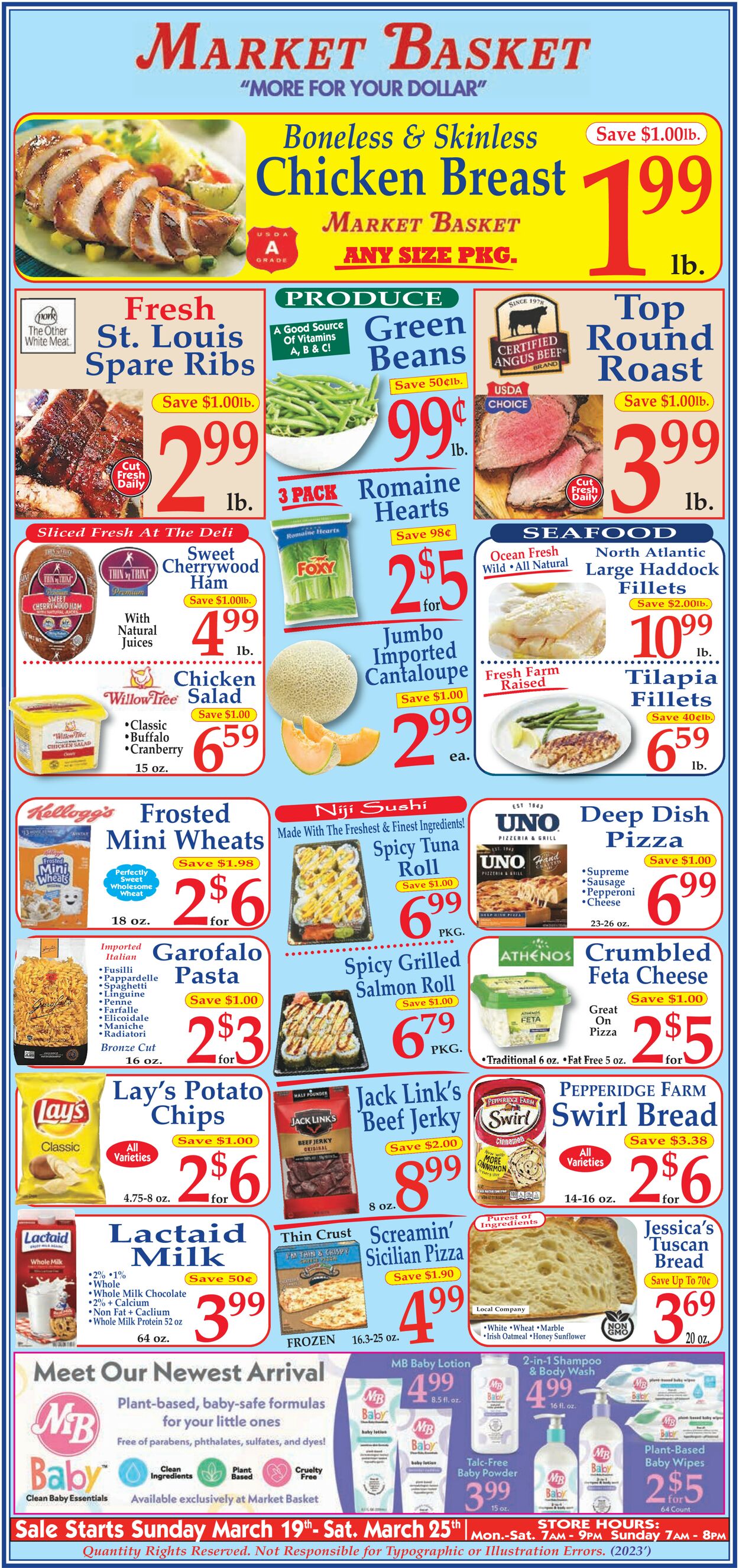 Market Basket Weekly Ad Circular - valid 03/19-03/25/2023