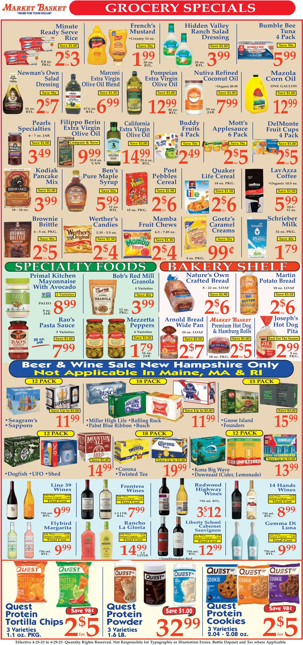 Market Basket Weekly Ad Circular - valid 04/23-04/29/2023 (Page 6)
