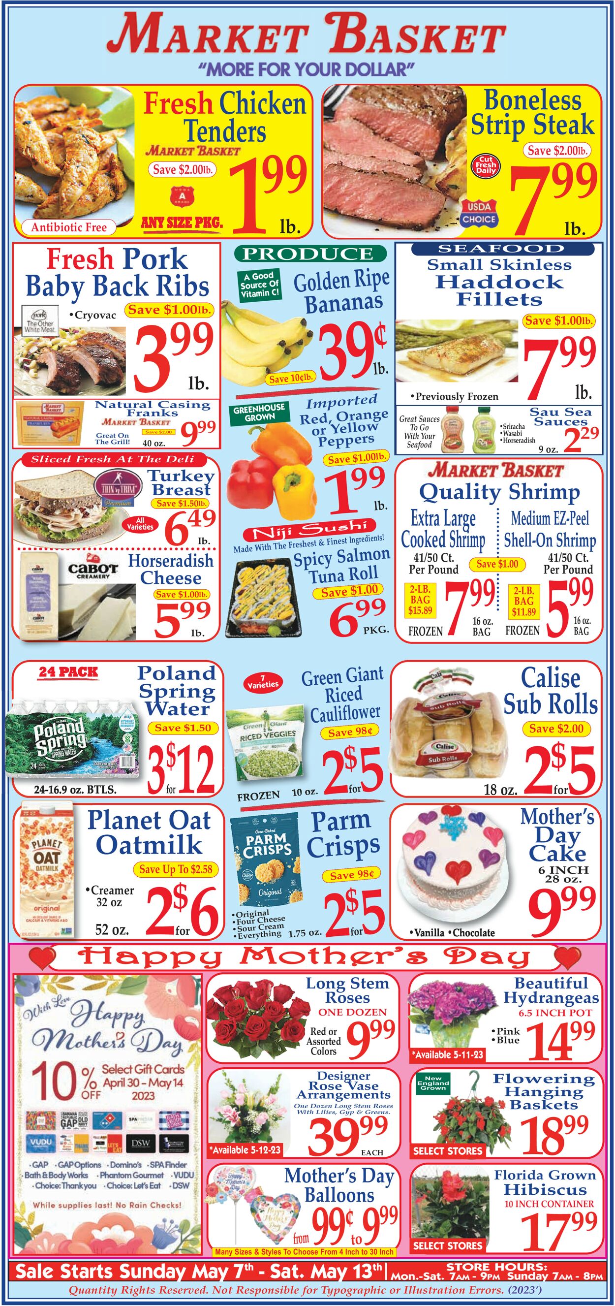 Market Basket Weekly Ad Circular - valid 05/07-05/13/2023
