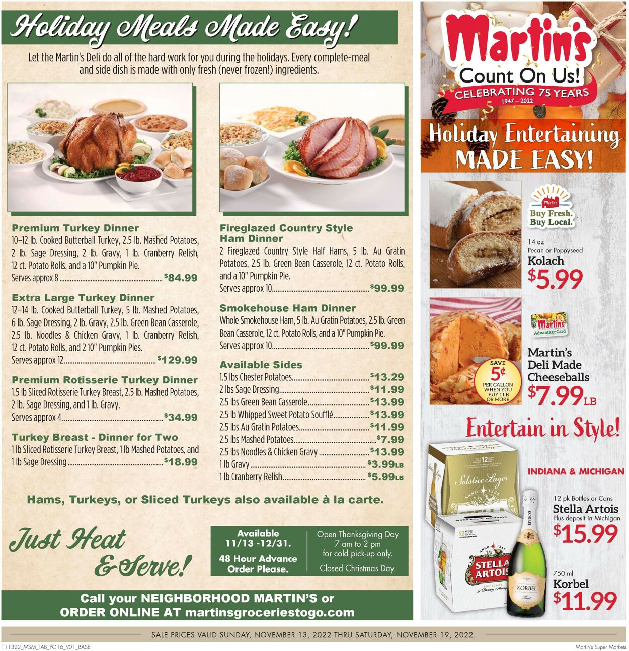 Martin’s Weekly Ad Circular - valid 11/13-11/19/2022 (Page 16)