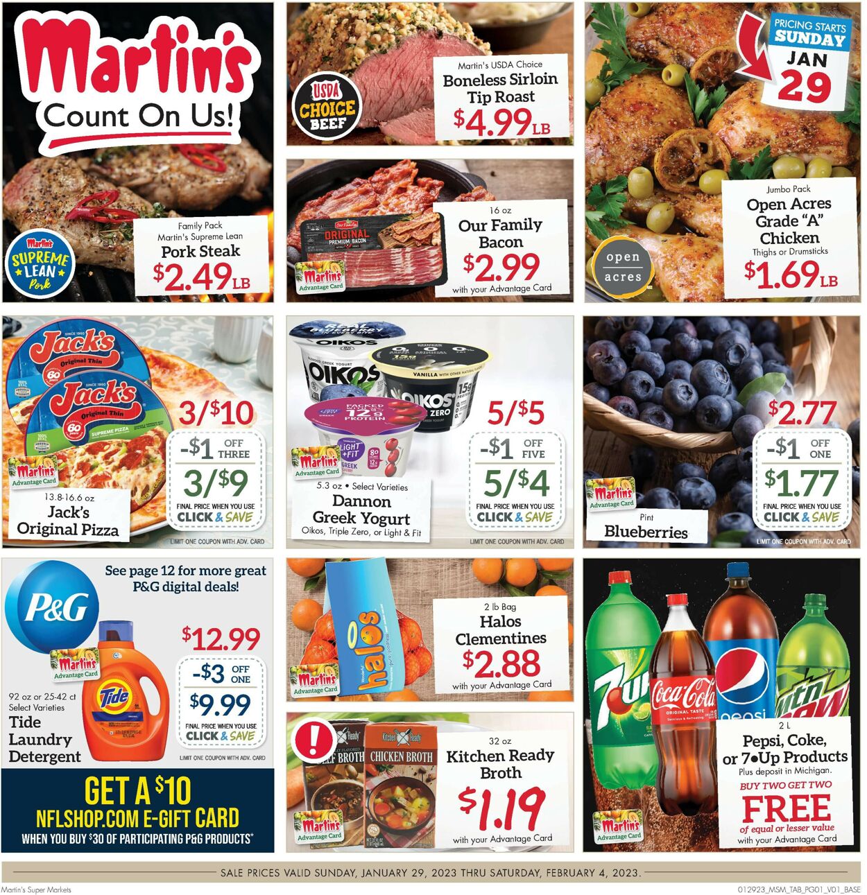 Martin’s Weekly Ad Circular - valid 01/29-02/04/2023