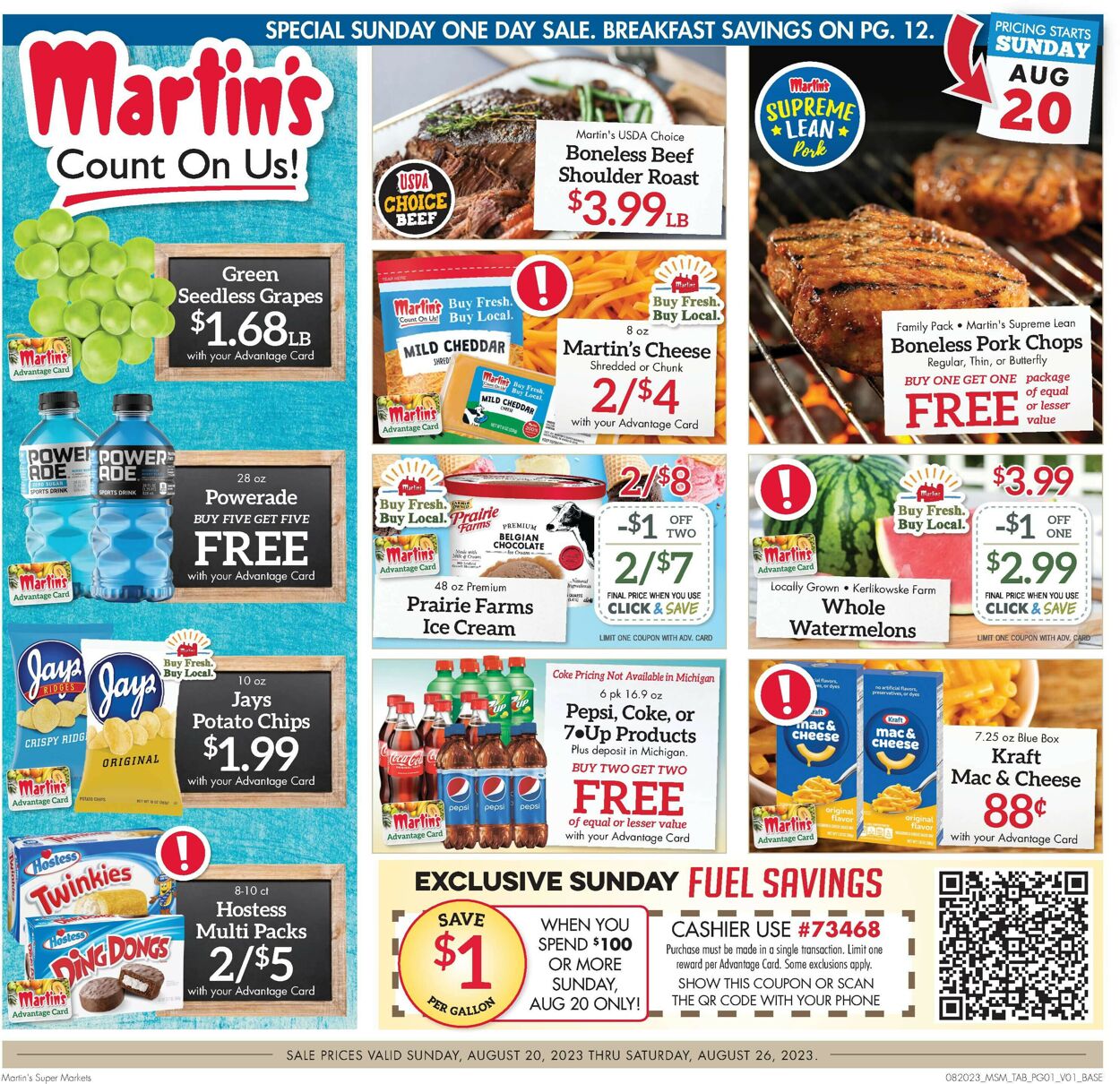 Martin’s Weekly Ad Circular - valid 08/20-08/26/2023