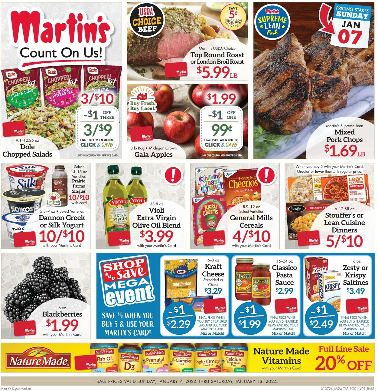 Martin’s Weekly Ad Circular - valid 01/07-01/13/2024