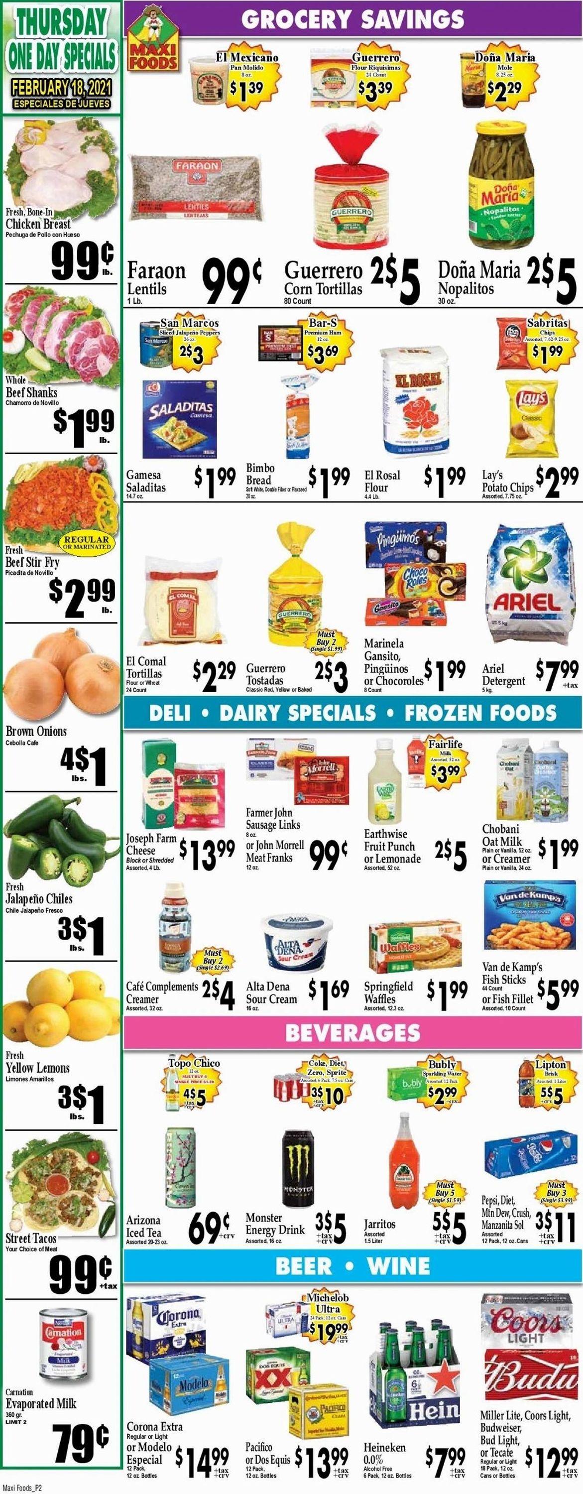 Maxi Foods Weekly Ad Circular - valid 02/17-02/23/2021 (Page 2)