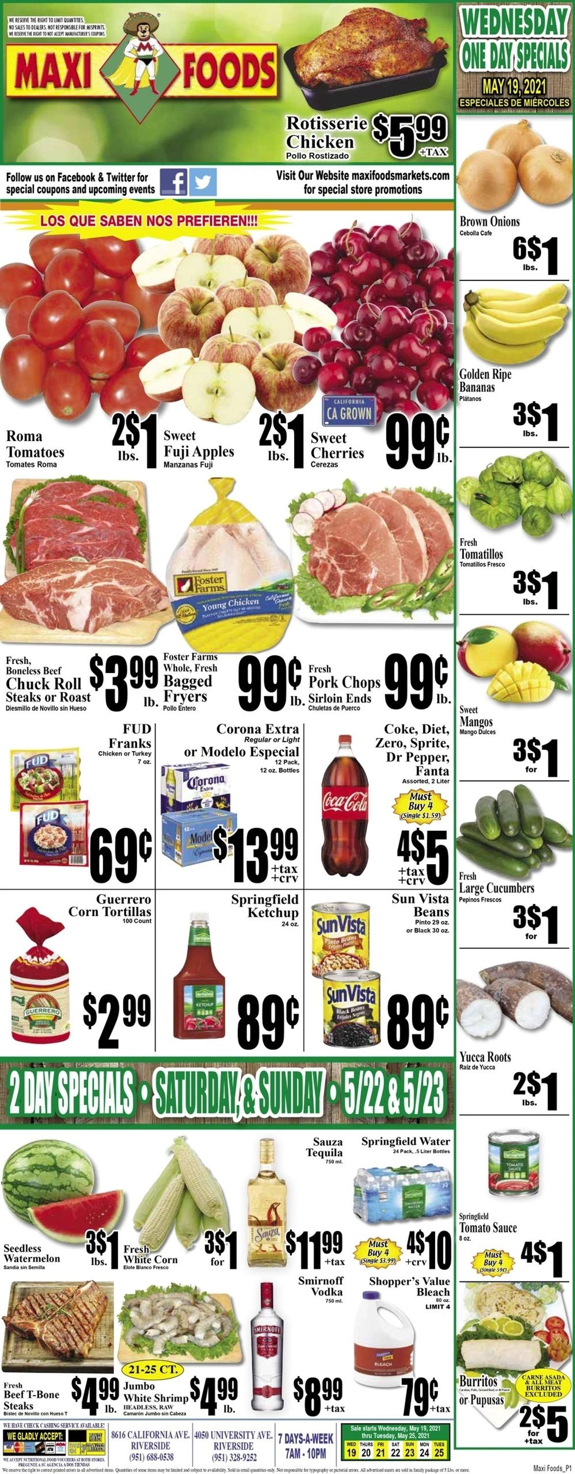 Maxi Foods Weekly Ad Circular - valid 05/19-05/25/2021