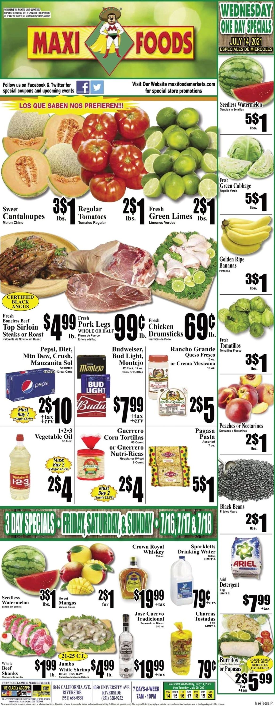 Maxi Foods Weekly Ad Circular - valid 07/14-07/20/2021