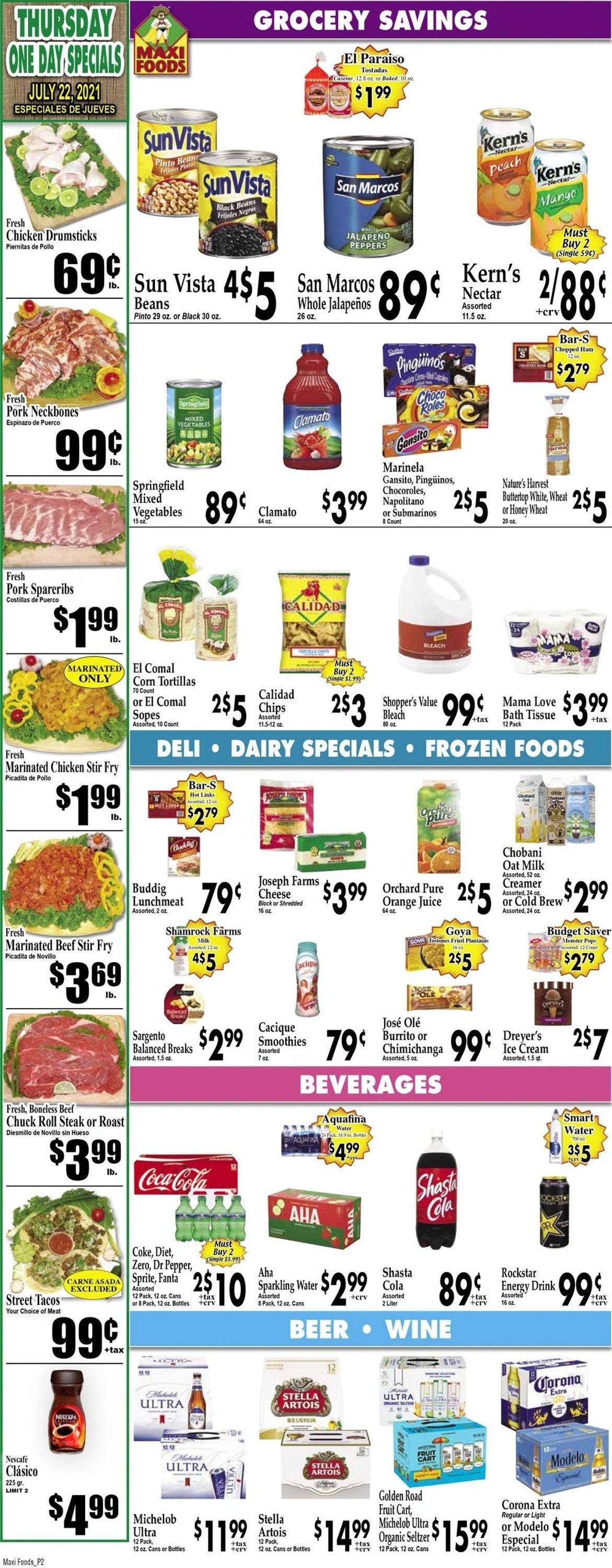 Maxi Foods Weekly Ad Circular - valid 07/21-07/27/2021 (Page 2)