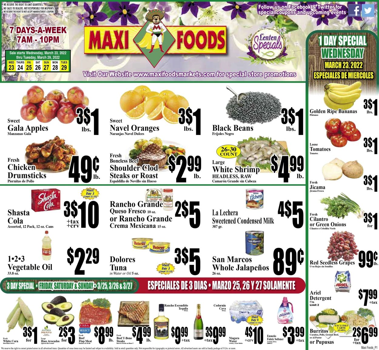 Maxi Foods Weekly Ad Circular - valid 03/23-03/29/2022