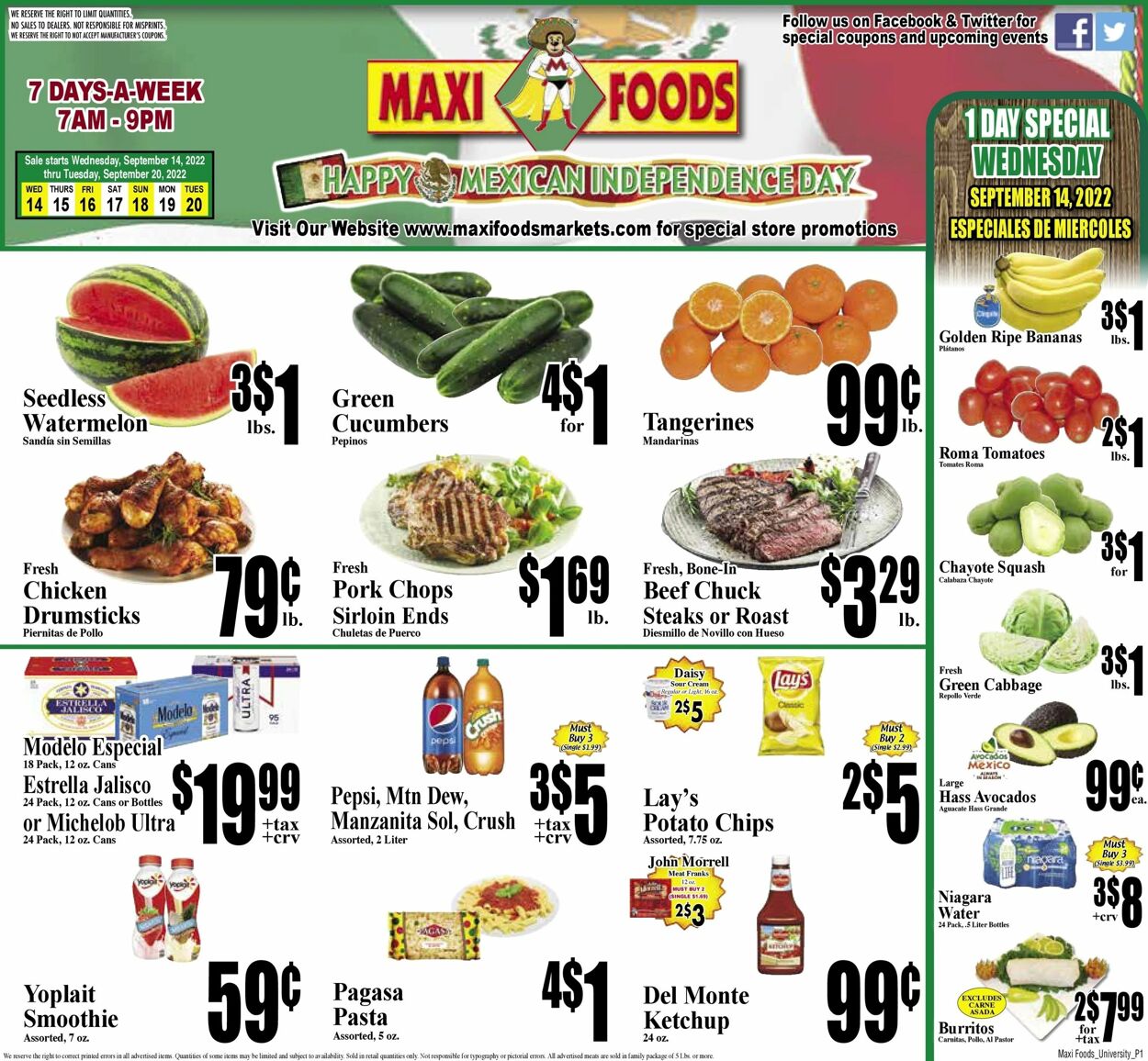 Maxi Foods Weekly Ad Circular - valid 09/14-09/20/2022