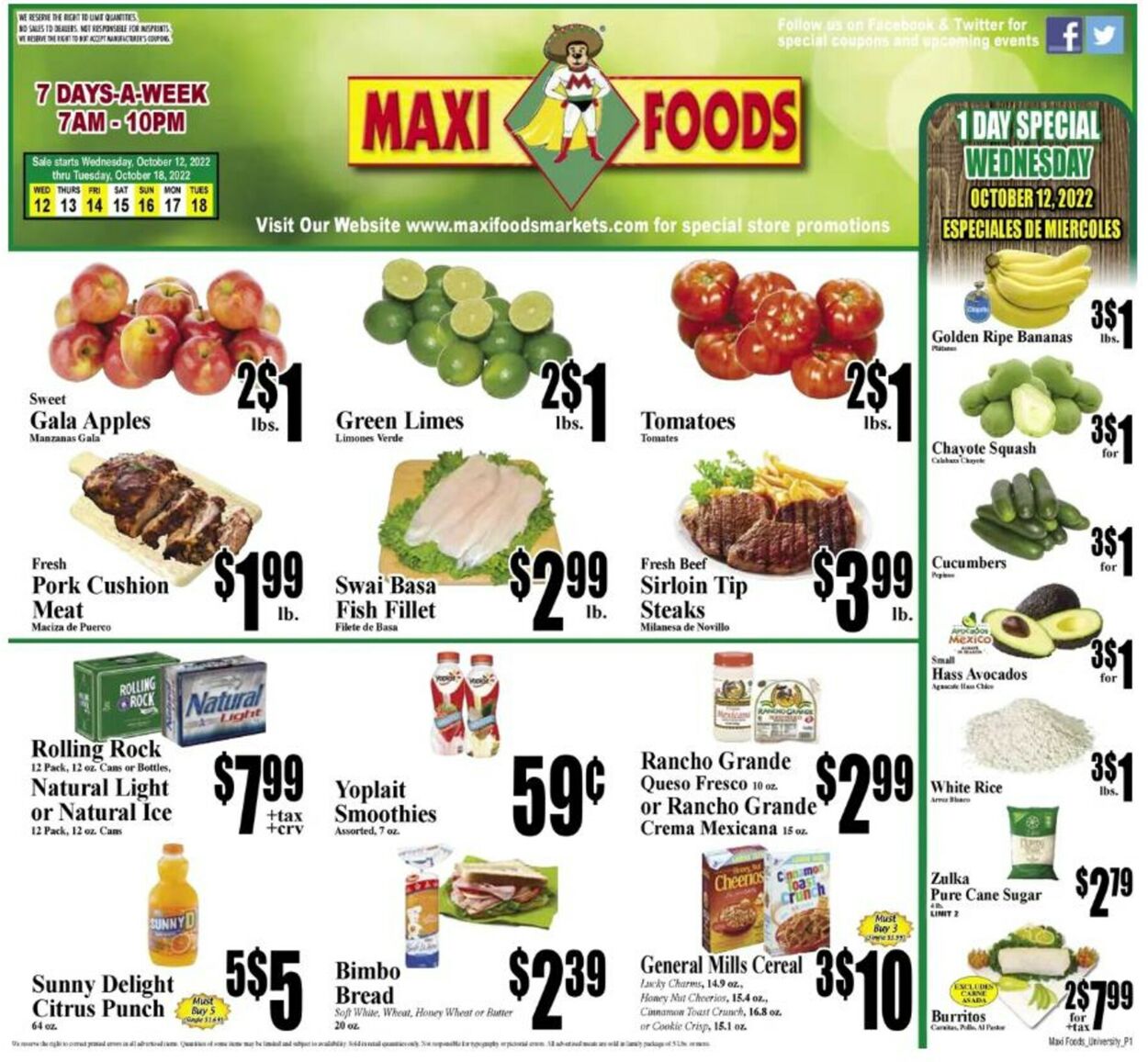 Maxi Foods Weekly Ad Circular - valid 10/12-10/18/2022