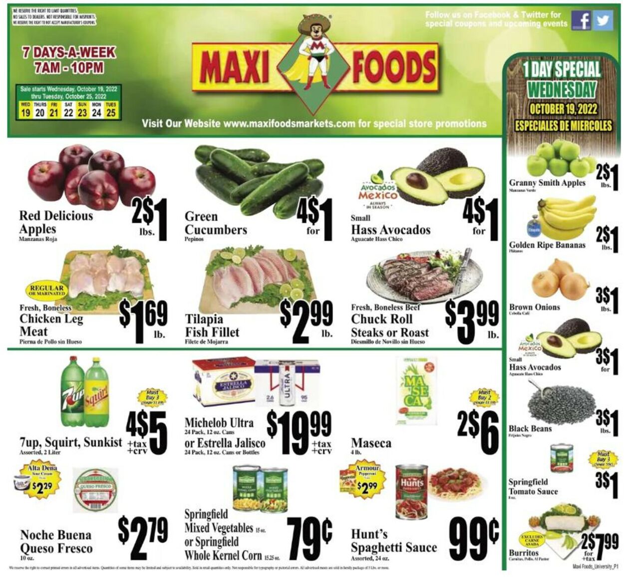 Maxi Foods Weekly Ad Circular - valid 10/19-10/25/2022