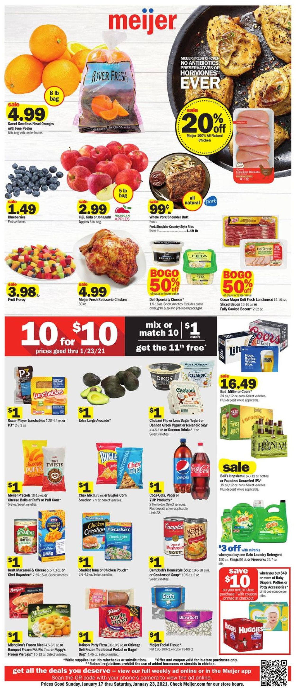 Meijer Weekly Ad Circular - valid 01/17-01/23/2021