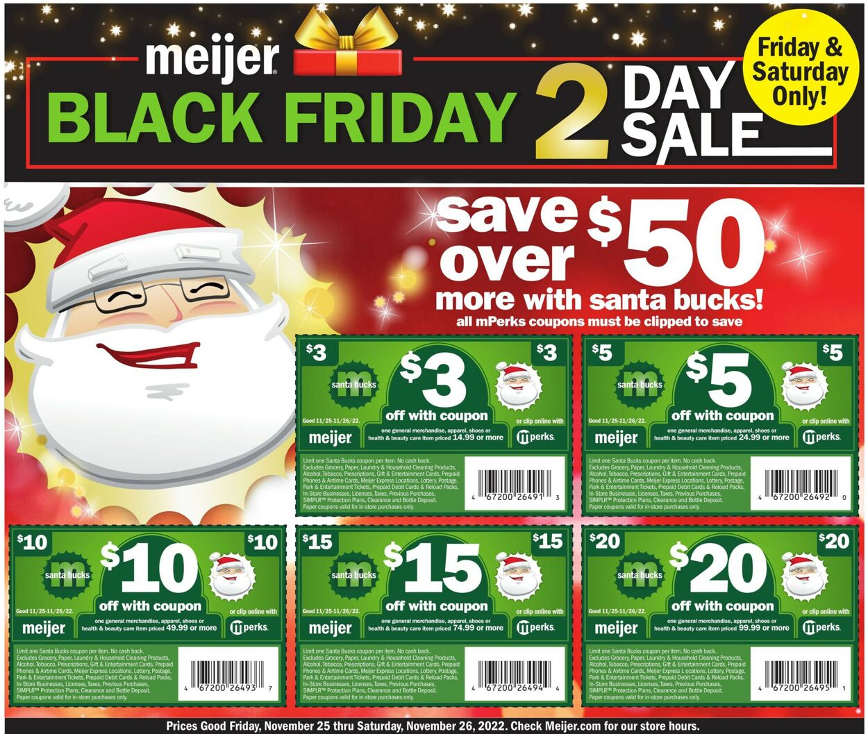 Meijer Weekly Ad Circular - valid 11/25-11/26/2022