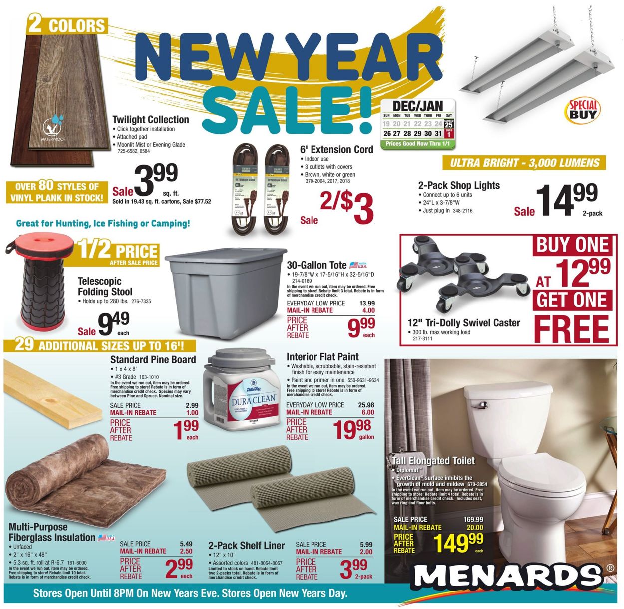 Menards Weekly Ad Circular - valid 12/25-01/01/2022