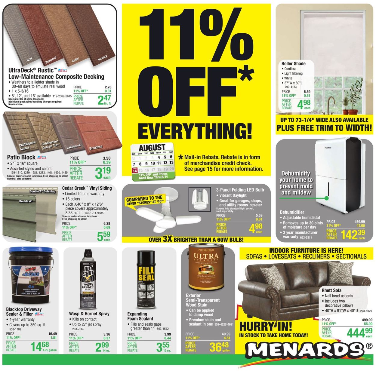 Menards Weekly Ad Circular - valid 08/04-08/14/2022