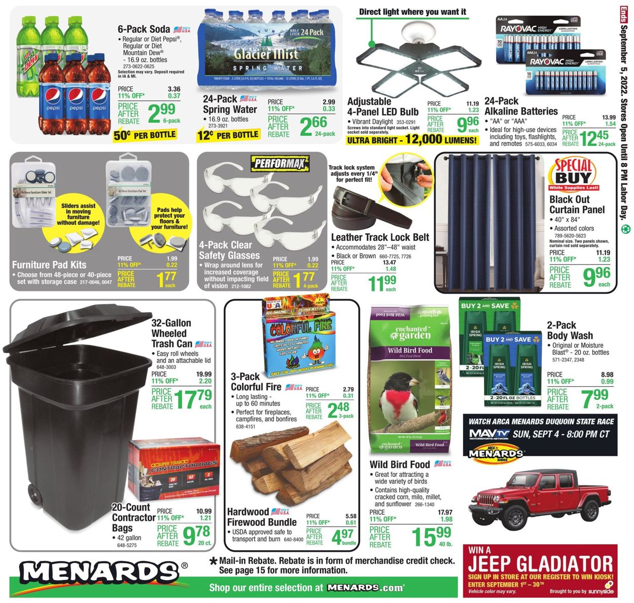 Menards Weekly Ad Circular - valid 08/25-09/05/2022 (Page 22)