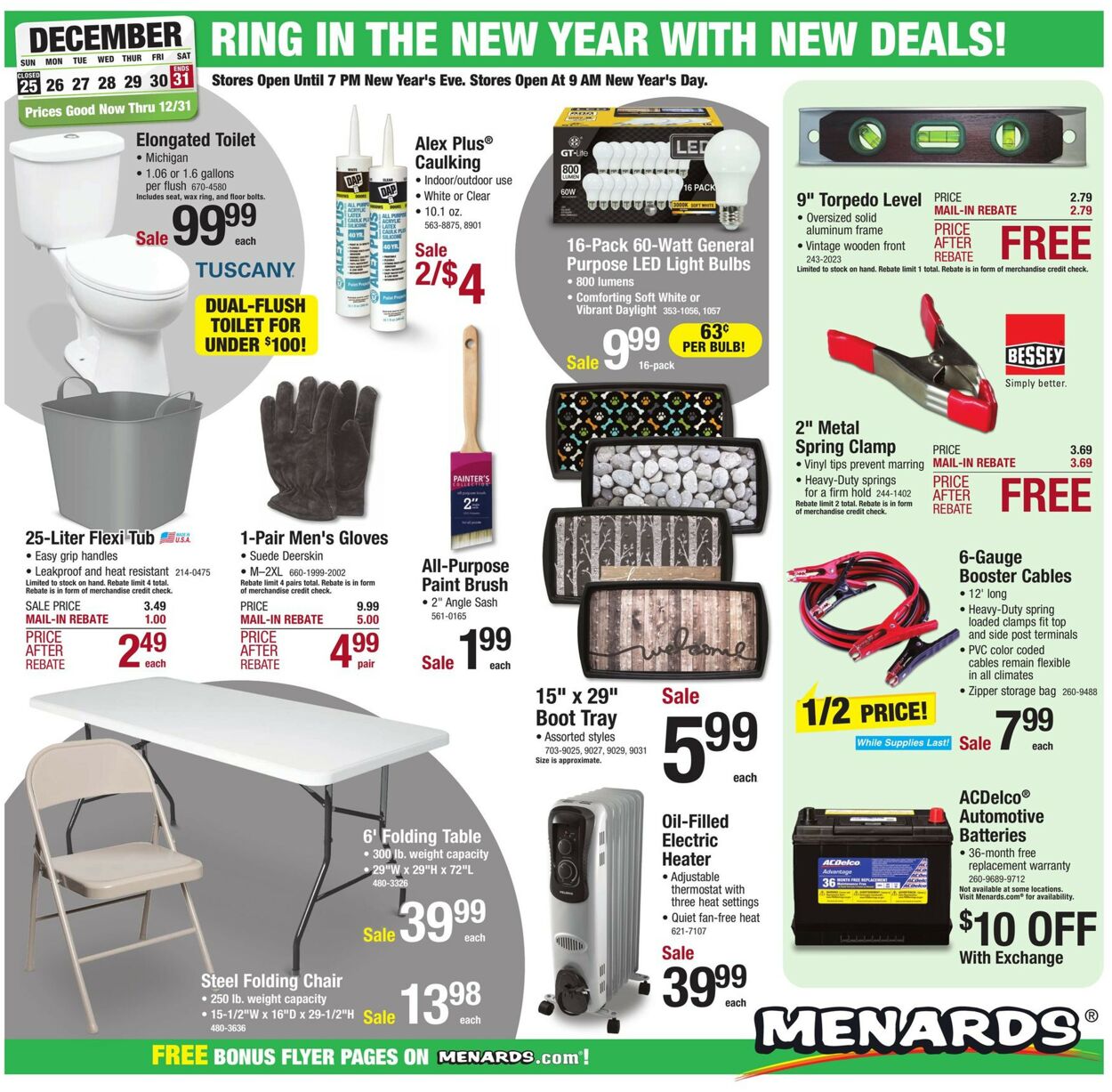 Menards Weekly Ad Circular - valid 12/23-12/31/2022