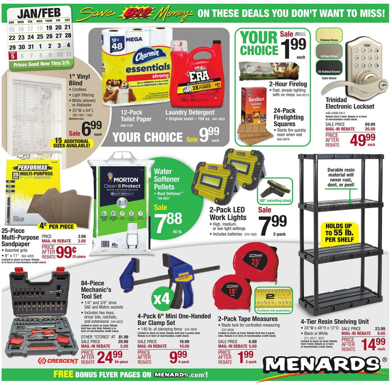 Menards Weekly Ad Circular - valid 01/18-02/05/2023