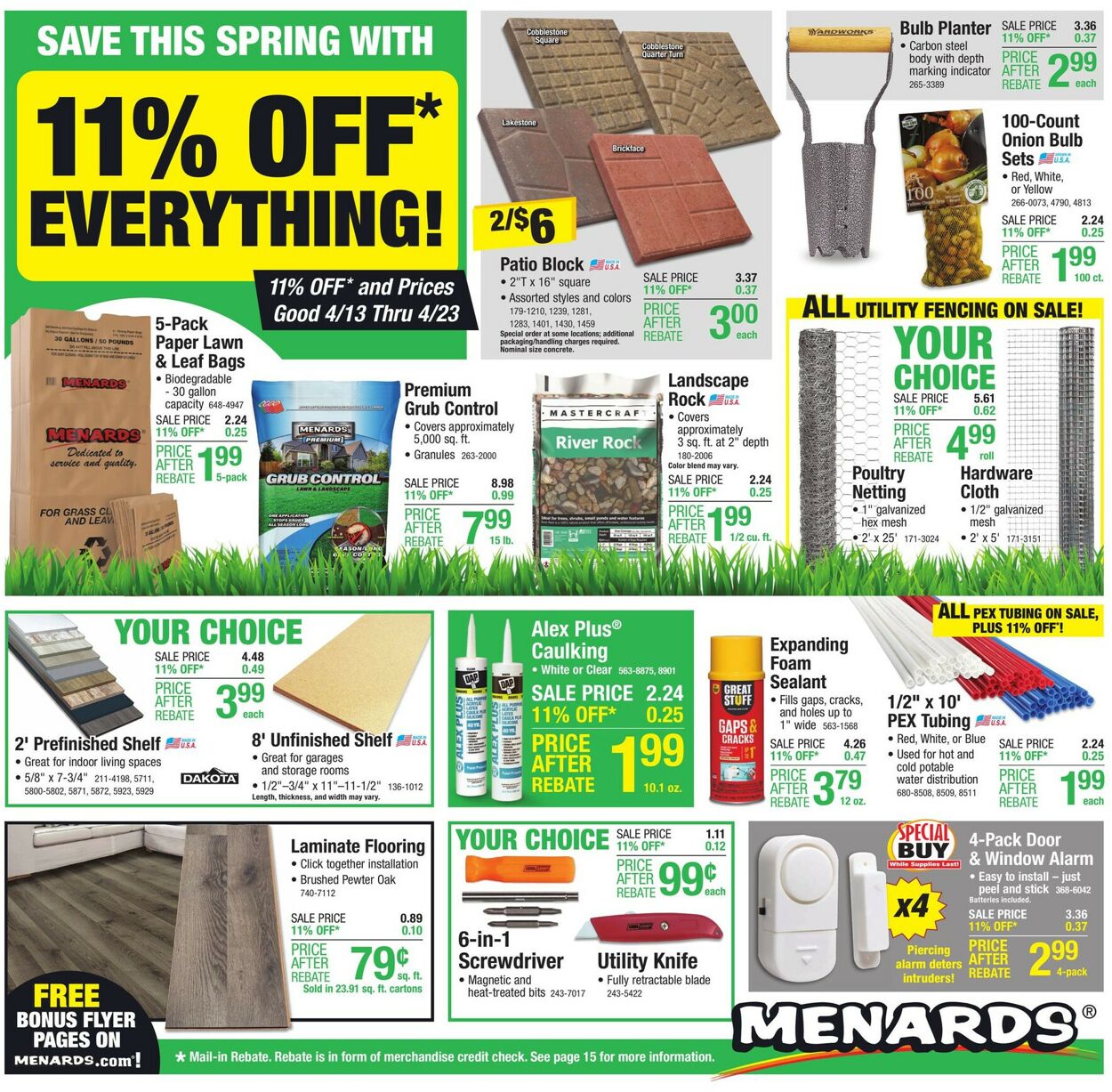 Menards Weekly Ad Circular - valid 04/12-04/23/2023