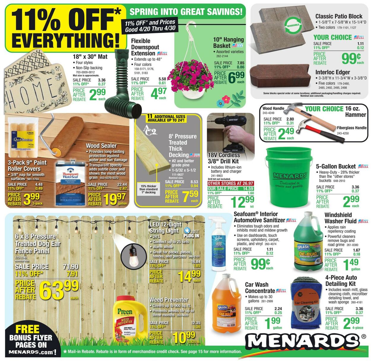 Menards Weekly Ad Circular - valid 04/19-04/30/2023