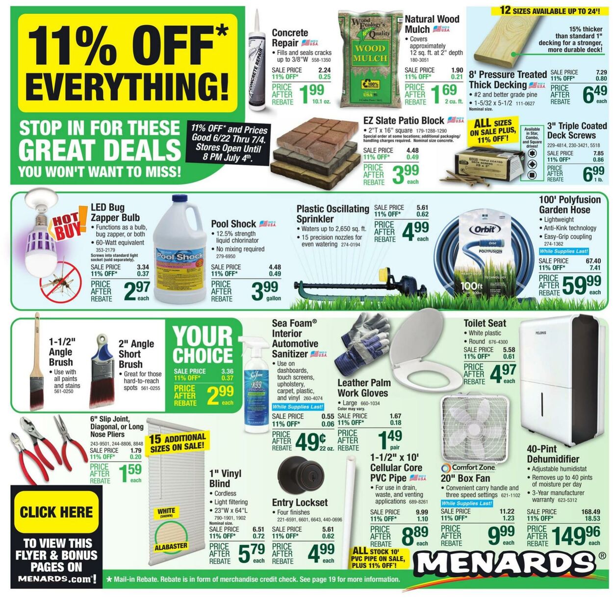 Menards Weekly Ad Circular - valid 06/22-07/04/2023