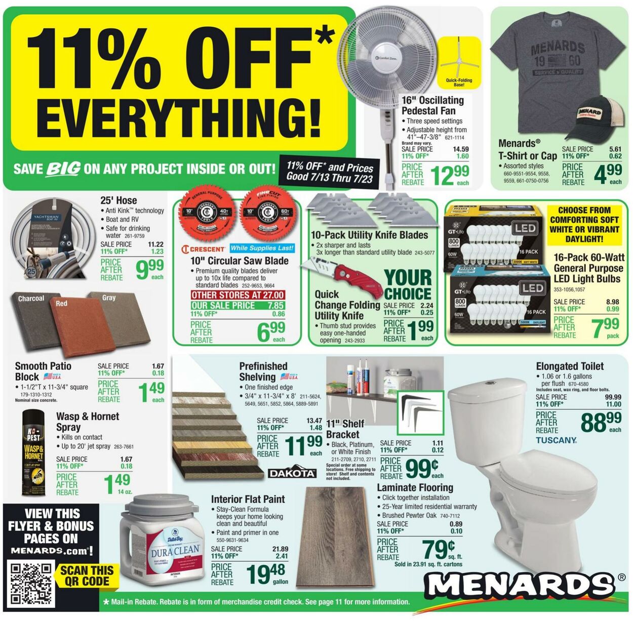 Menards Weekly Ad Circular - valid 07/13-07/23/2023