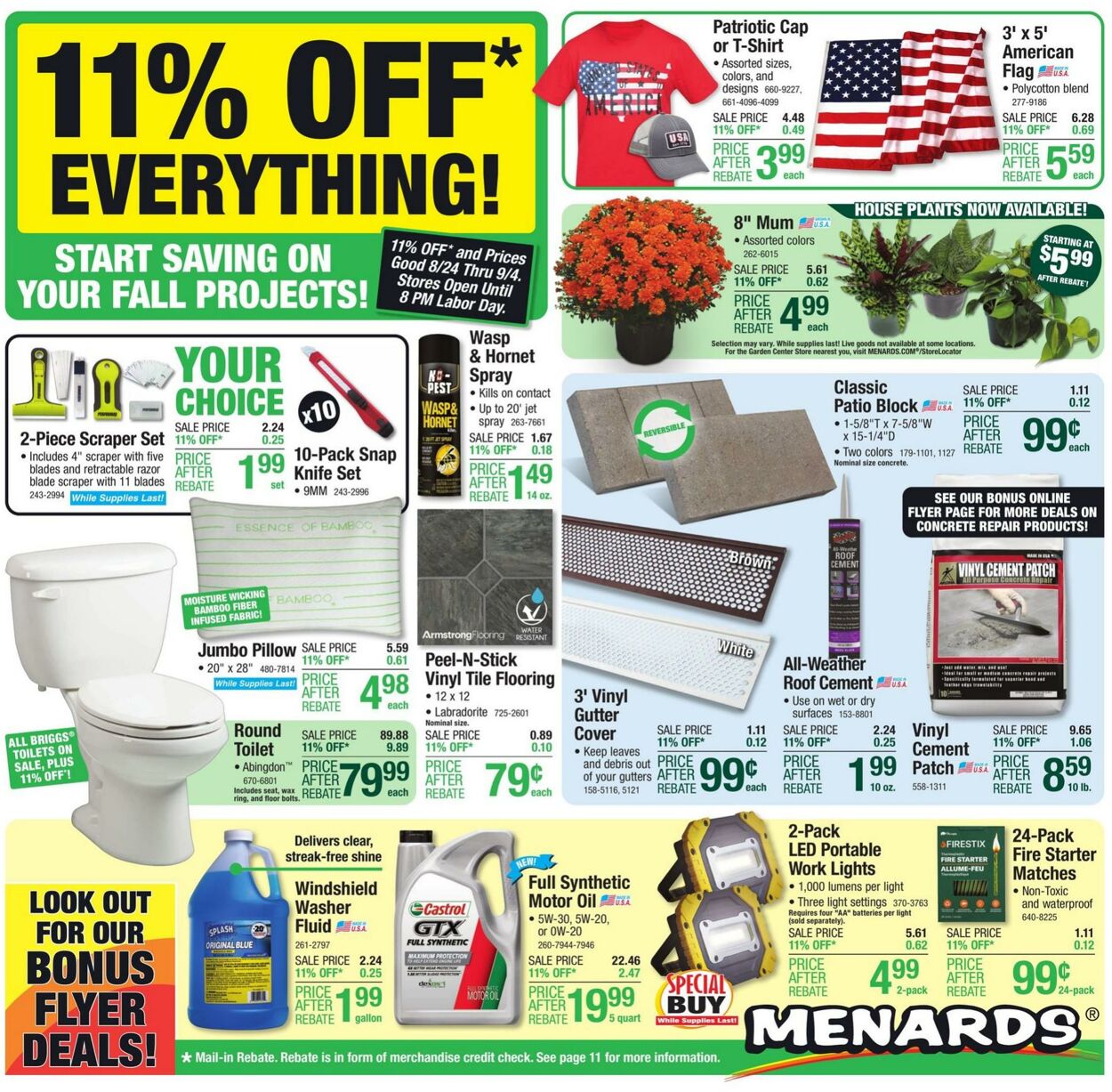 Menards Weekly Ad Circular - valid 08/24-09/04/2023