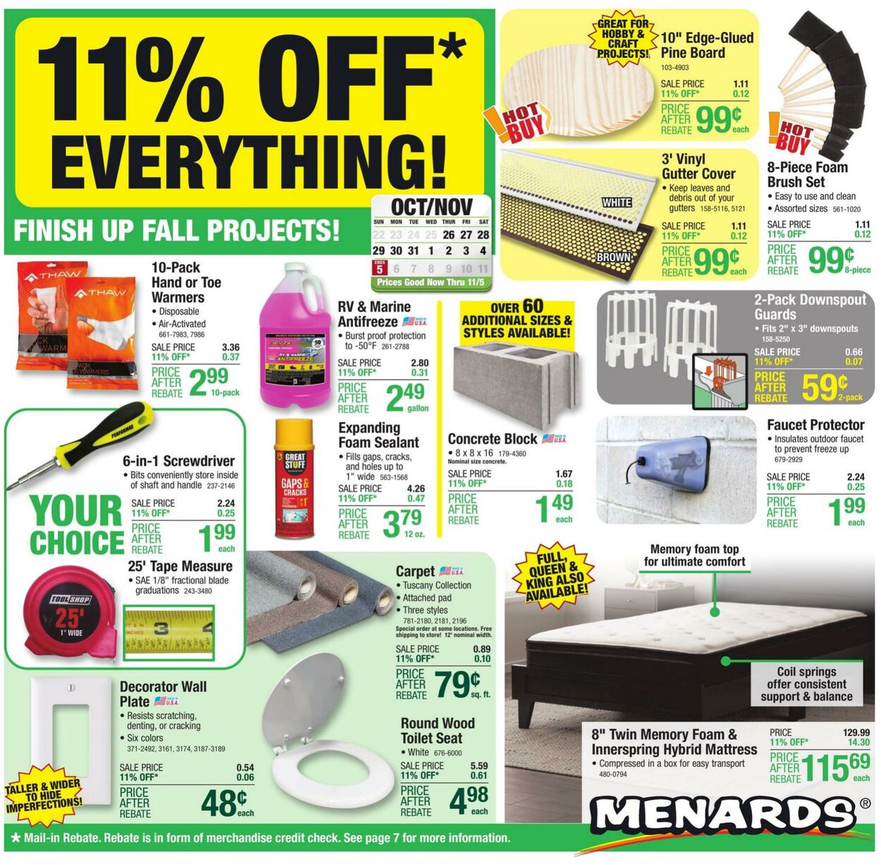 Menards Weekly Ad Circular - valid 10/26-11/05/2023