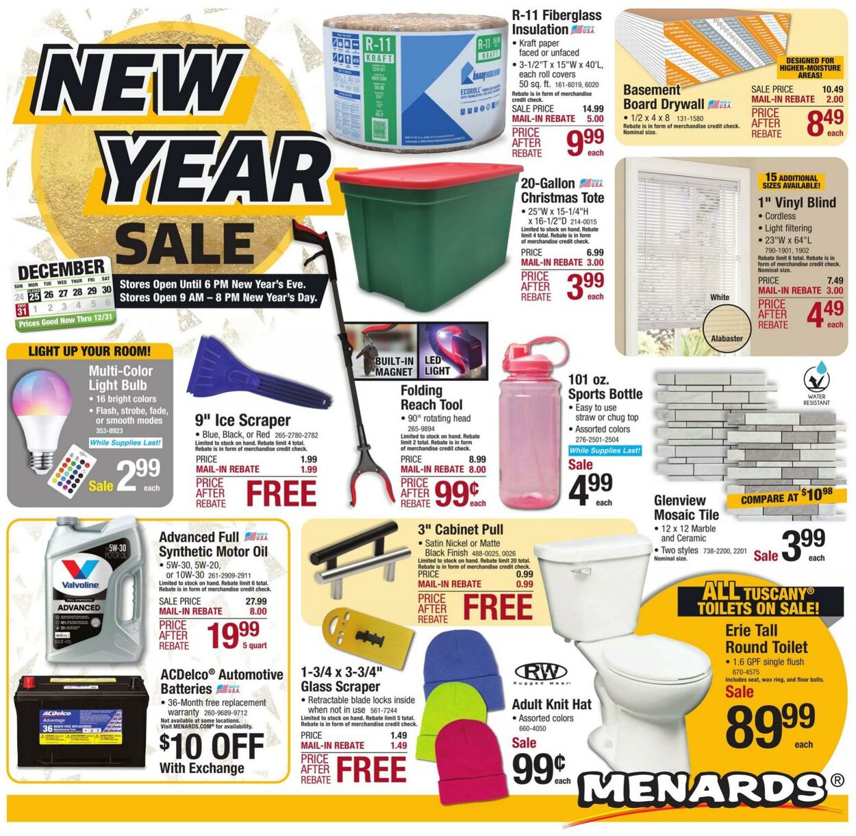 Menards Weekly Ad Circular - valid 12/26-12/31/2023