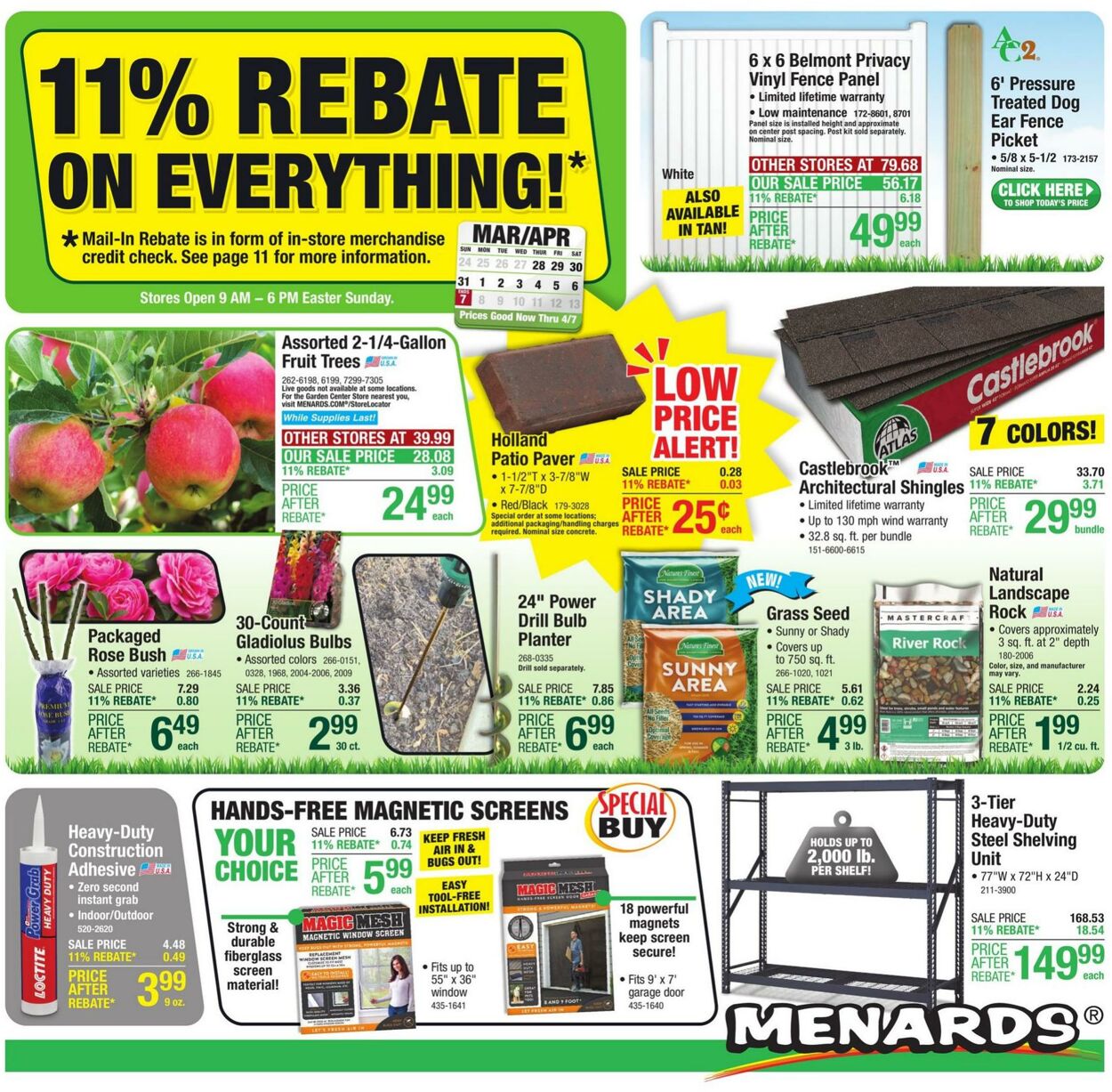 Menards Weekly Ad Circular - valid 03/28-04/07/2024