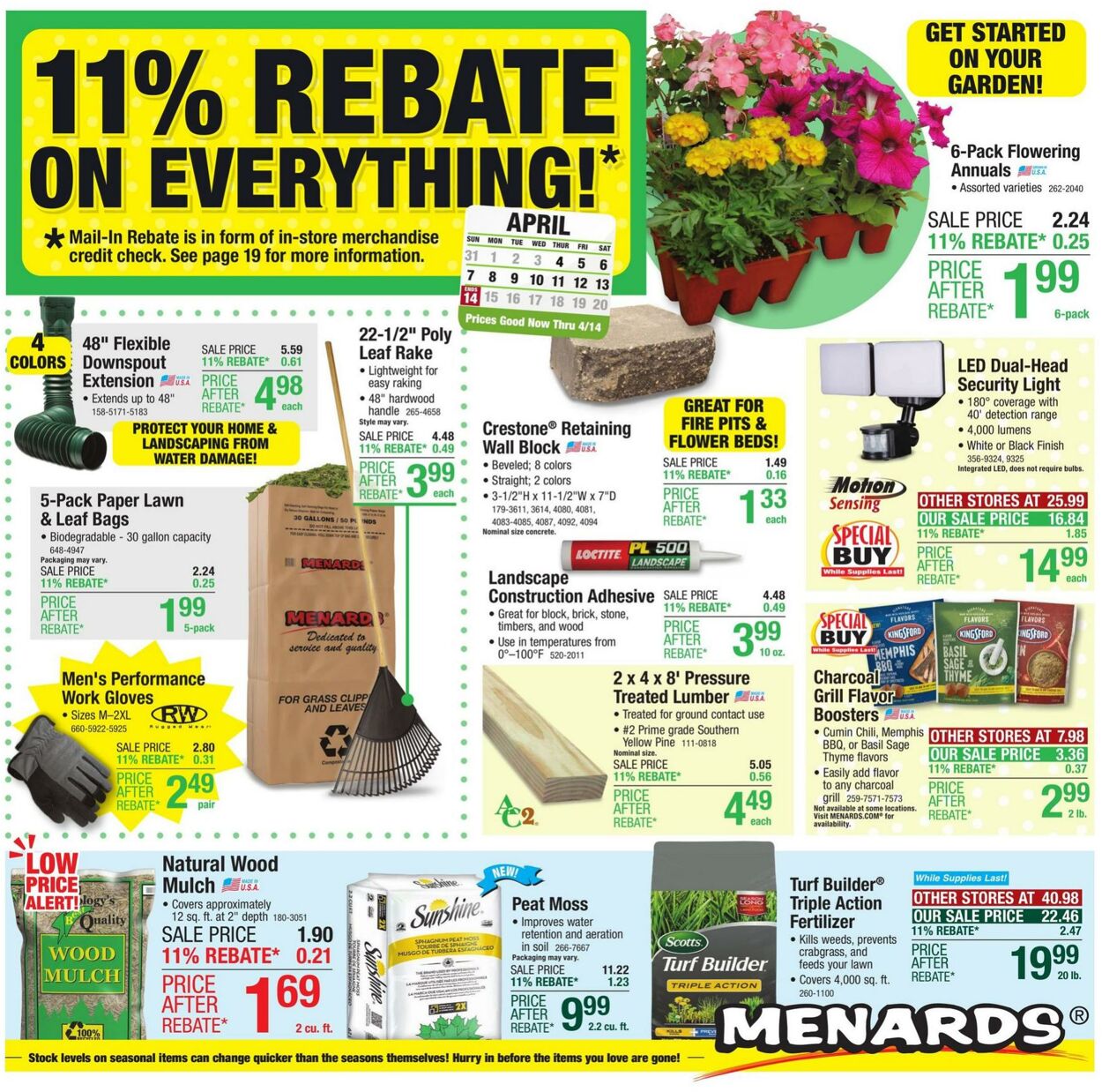 Menards Weekly Ad Circular - valid 04/04-04/14/2024