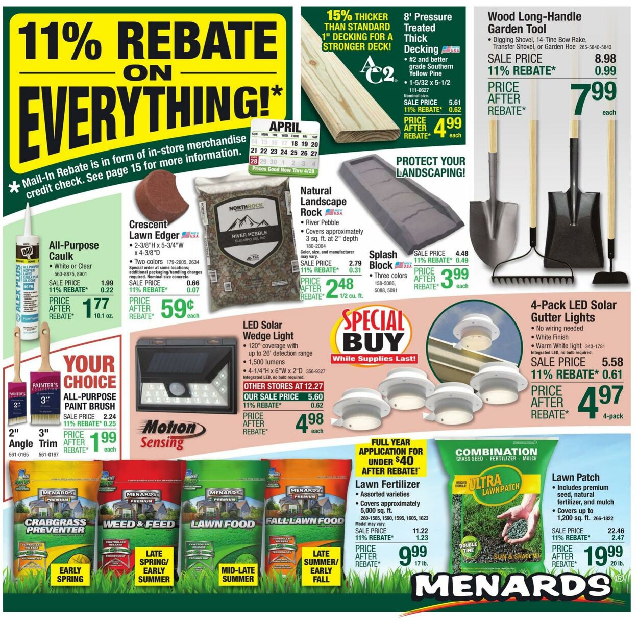 Menards Weekly Ad Circular - valid 04/18-04/28/2024