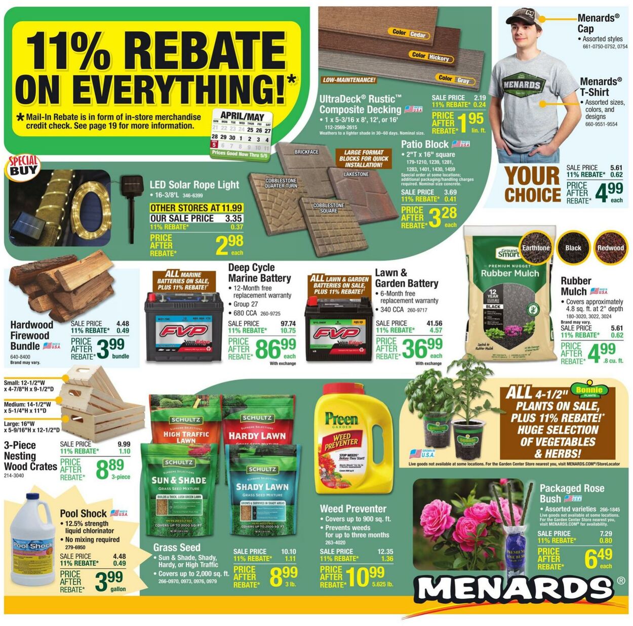 Menards Weekly Ad Circular - valid 04/25-05/05/2024