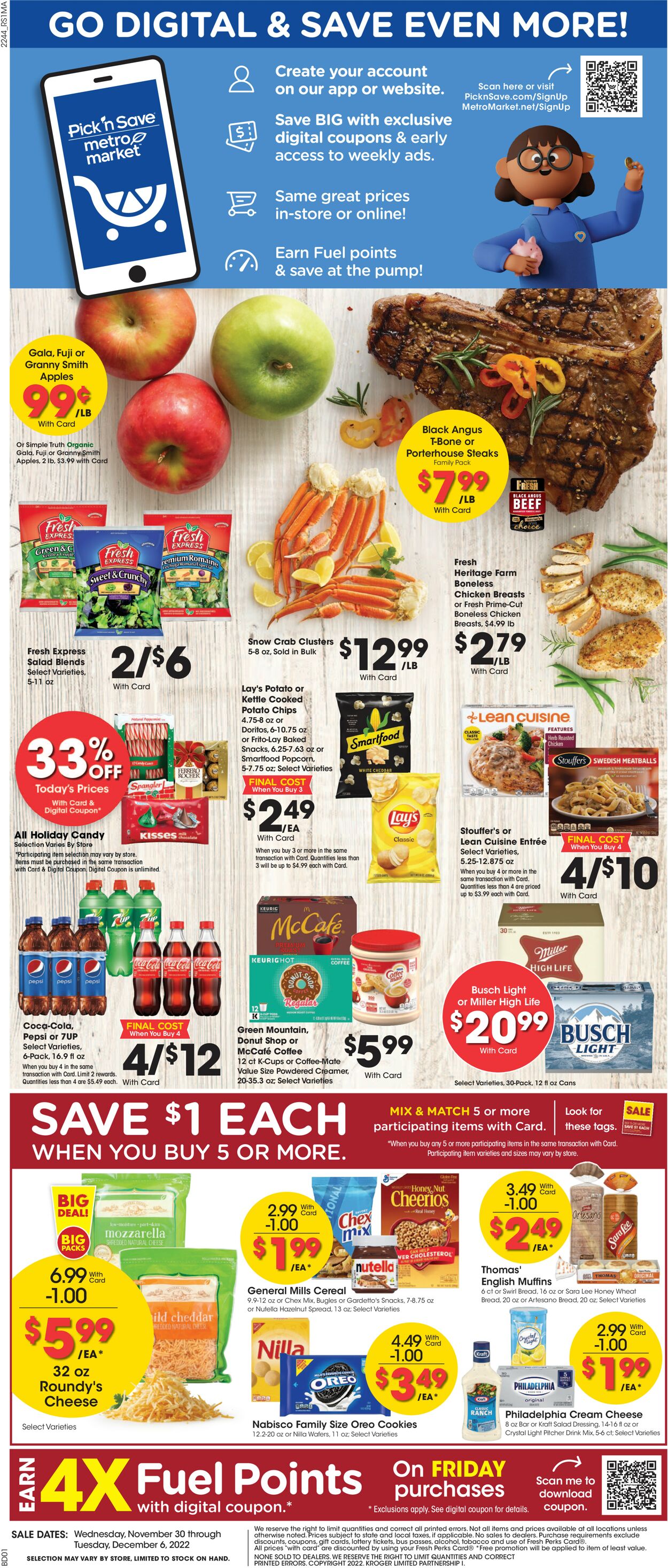 Metro Market Weekly Ad Circular - valid 11/30-12/06/2022