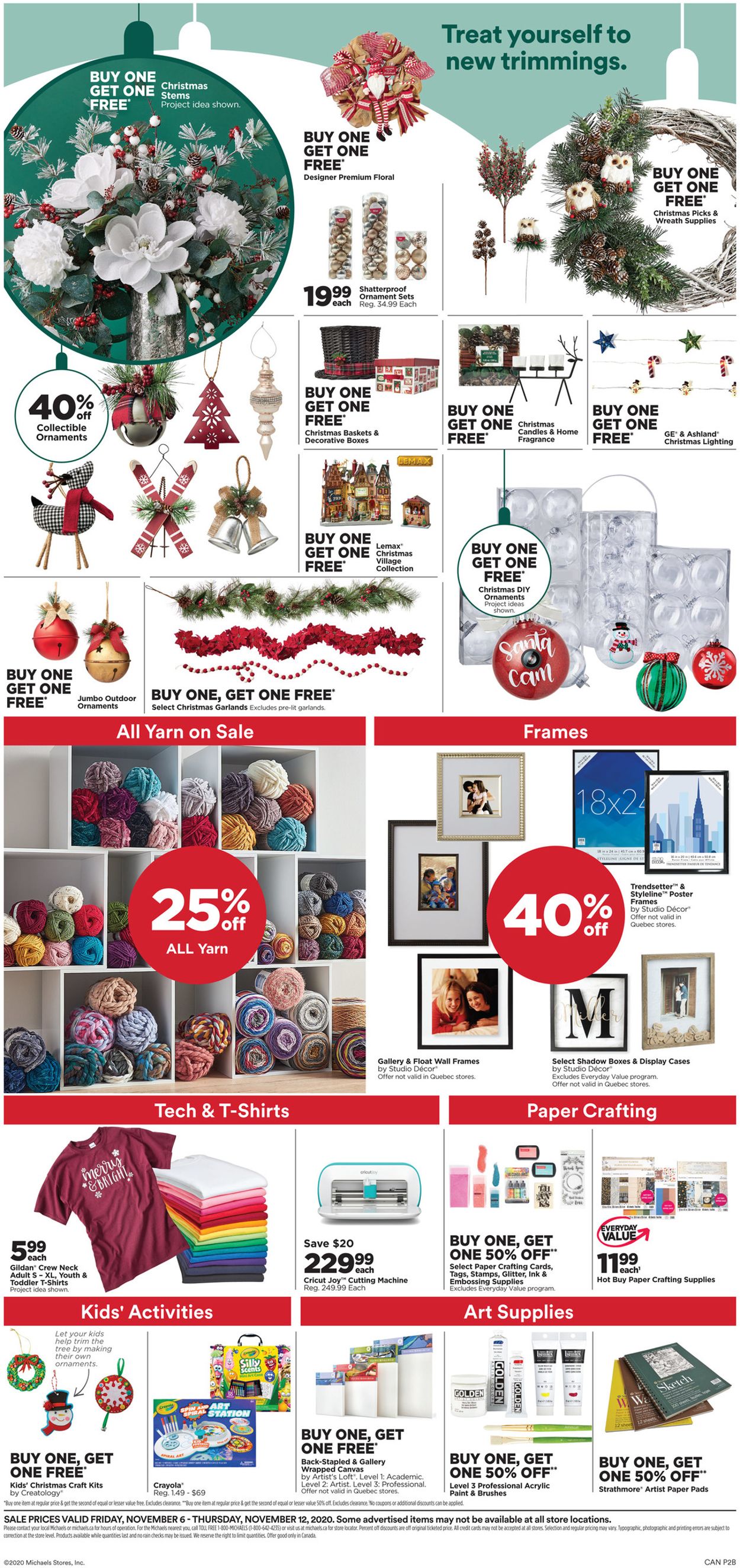 Michaels Holiday 2020 Weekly Ad Circular - valid 11/06-11/12/2020 (Page 2)