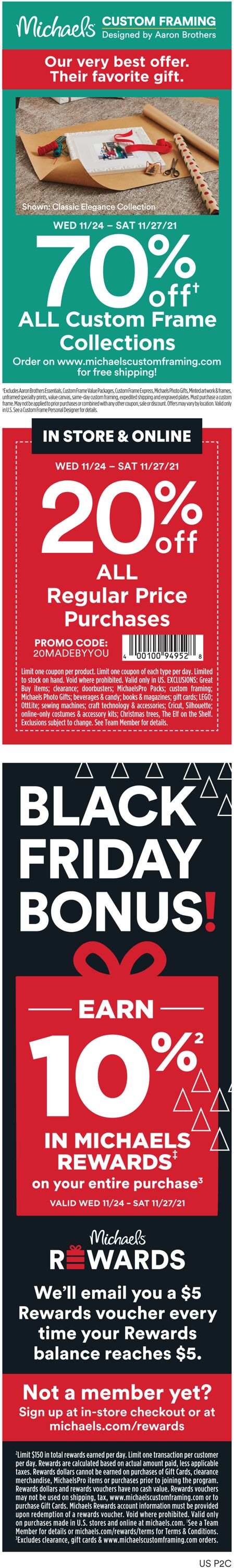 Michaels BLACK FRIDAY 2021 Weekly Ad Circular - valid 11/24-11/27/2021 (Page 2)